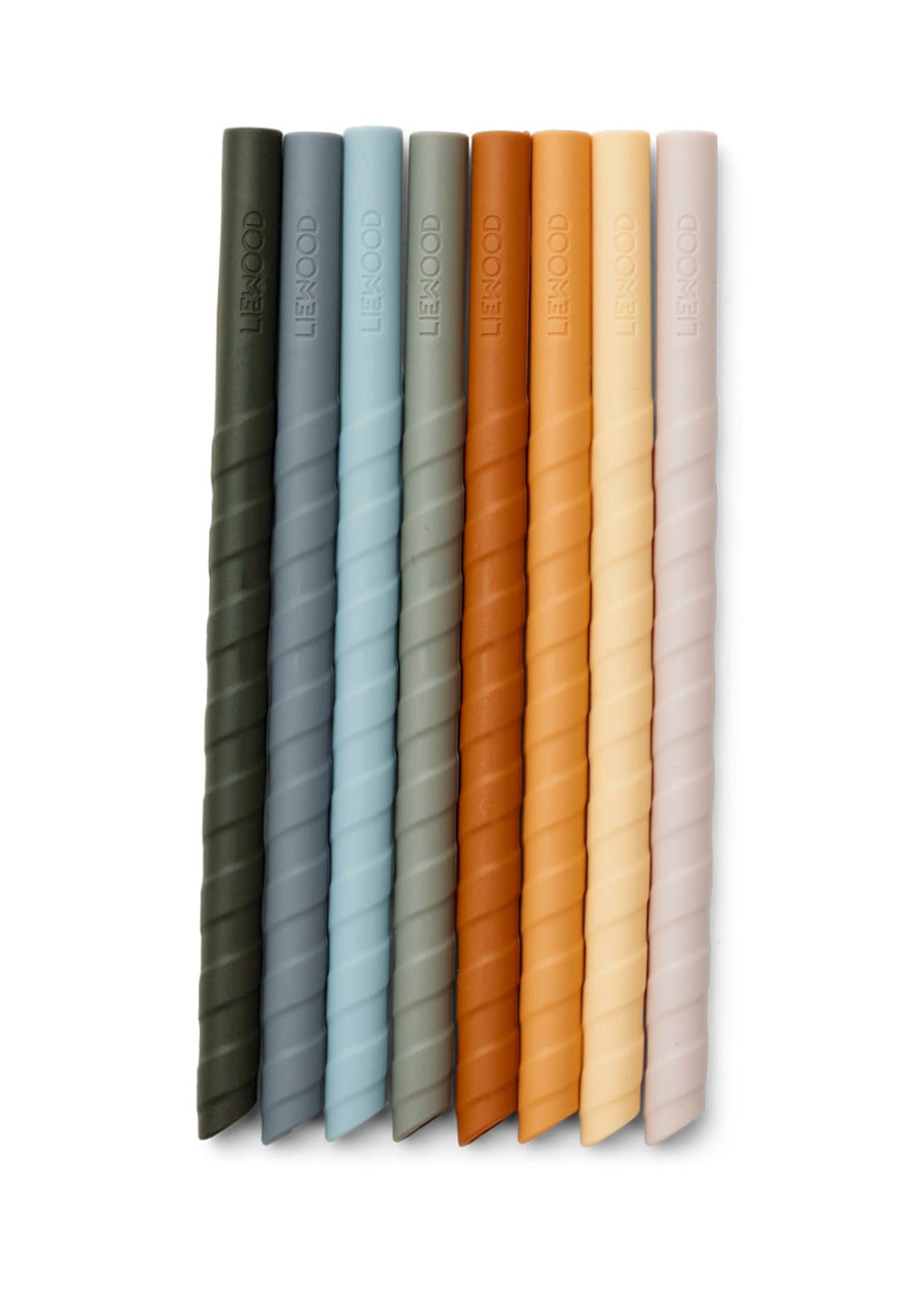 LIEWOOD - Straw - Zoe sugerør 8-pak - 7108 - Blue multi mix