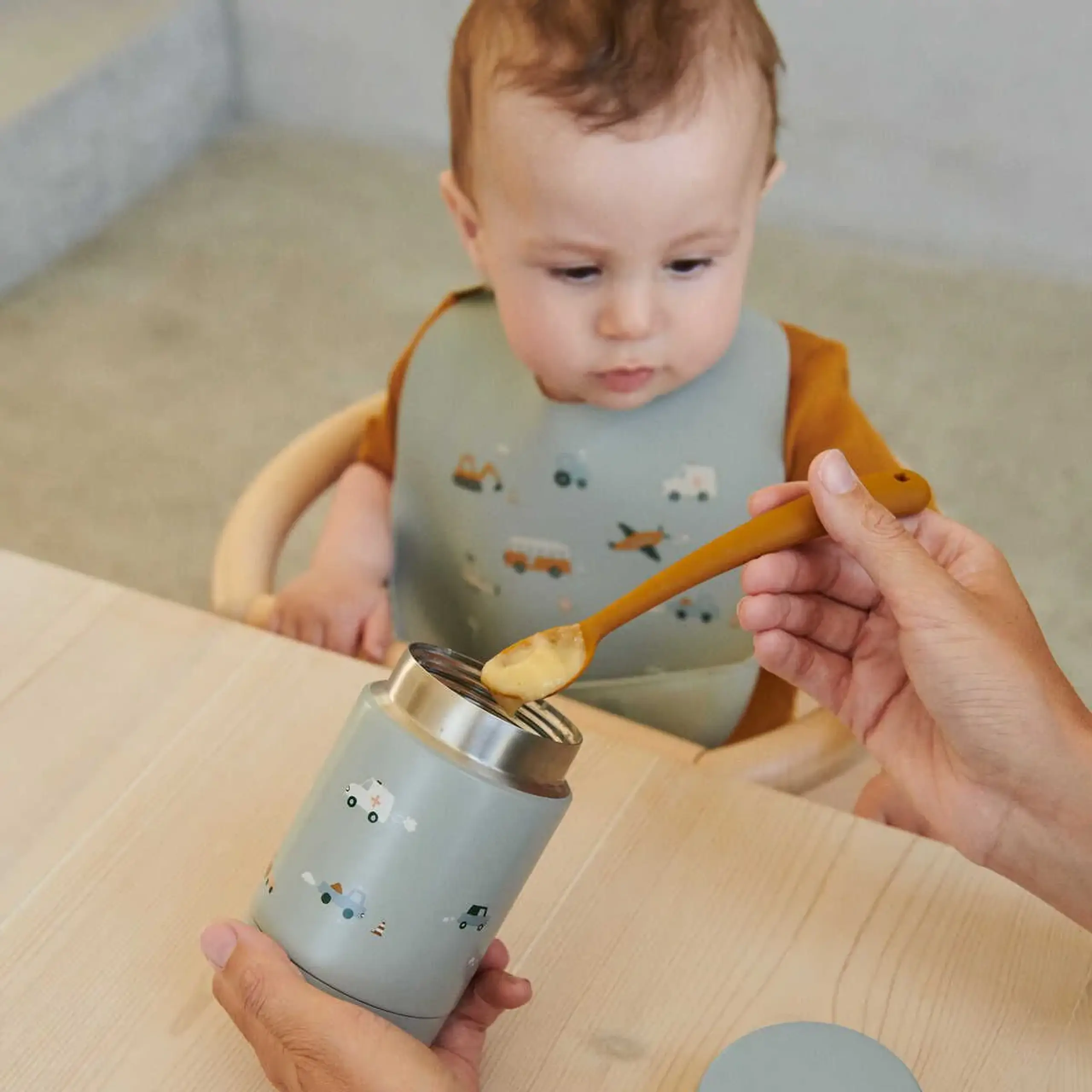 LIEWOOD - Termokande - Nadja termobeholder 250 ml - 9873 Vehicles/dove blue mix