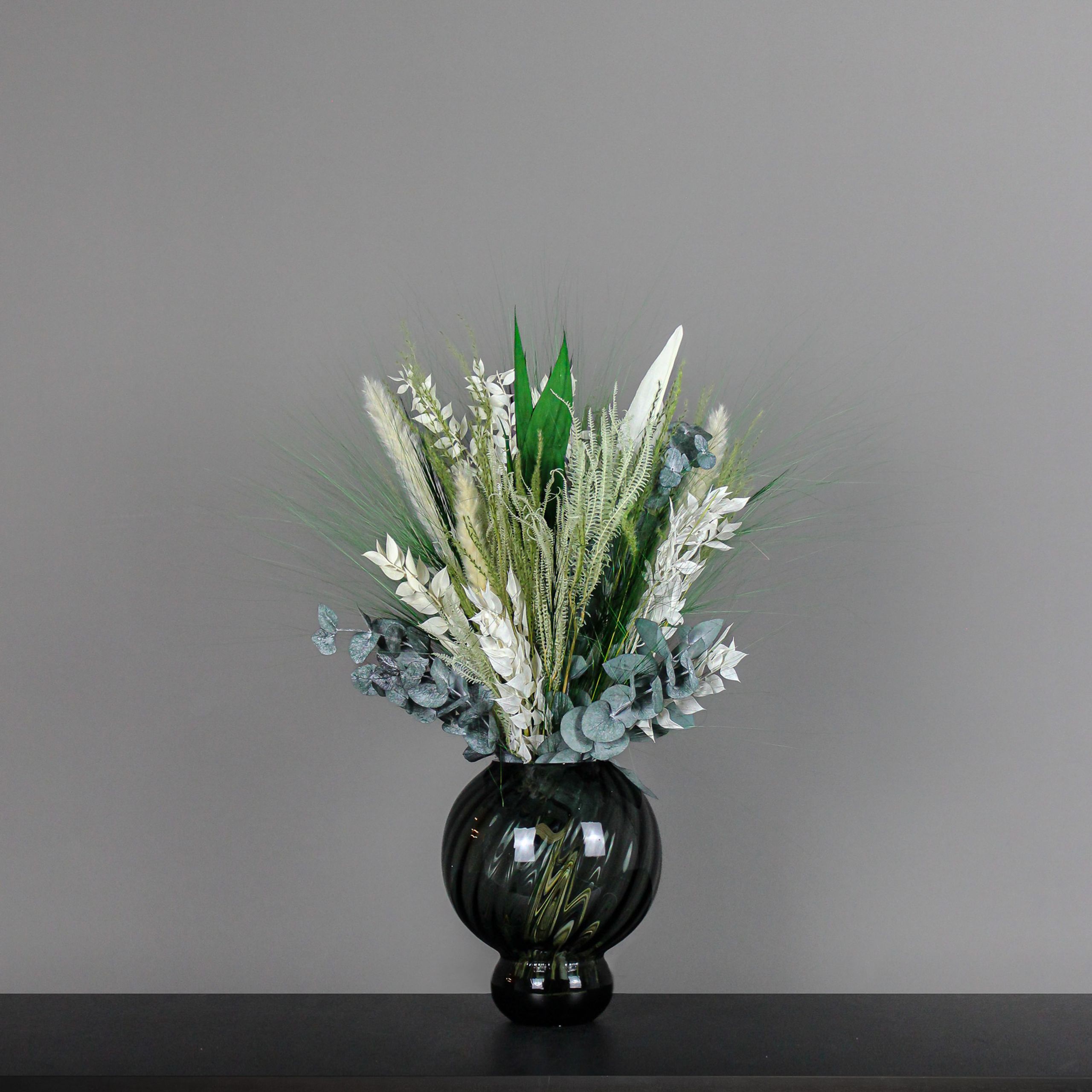 Living Flowers - Dried Flowers - Fresh dried flowers - Green and white