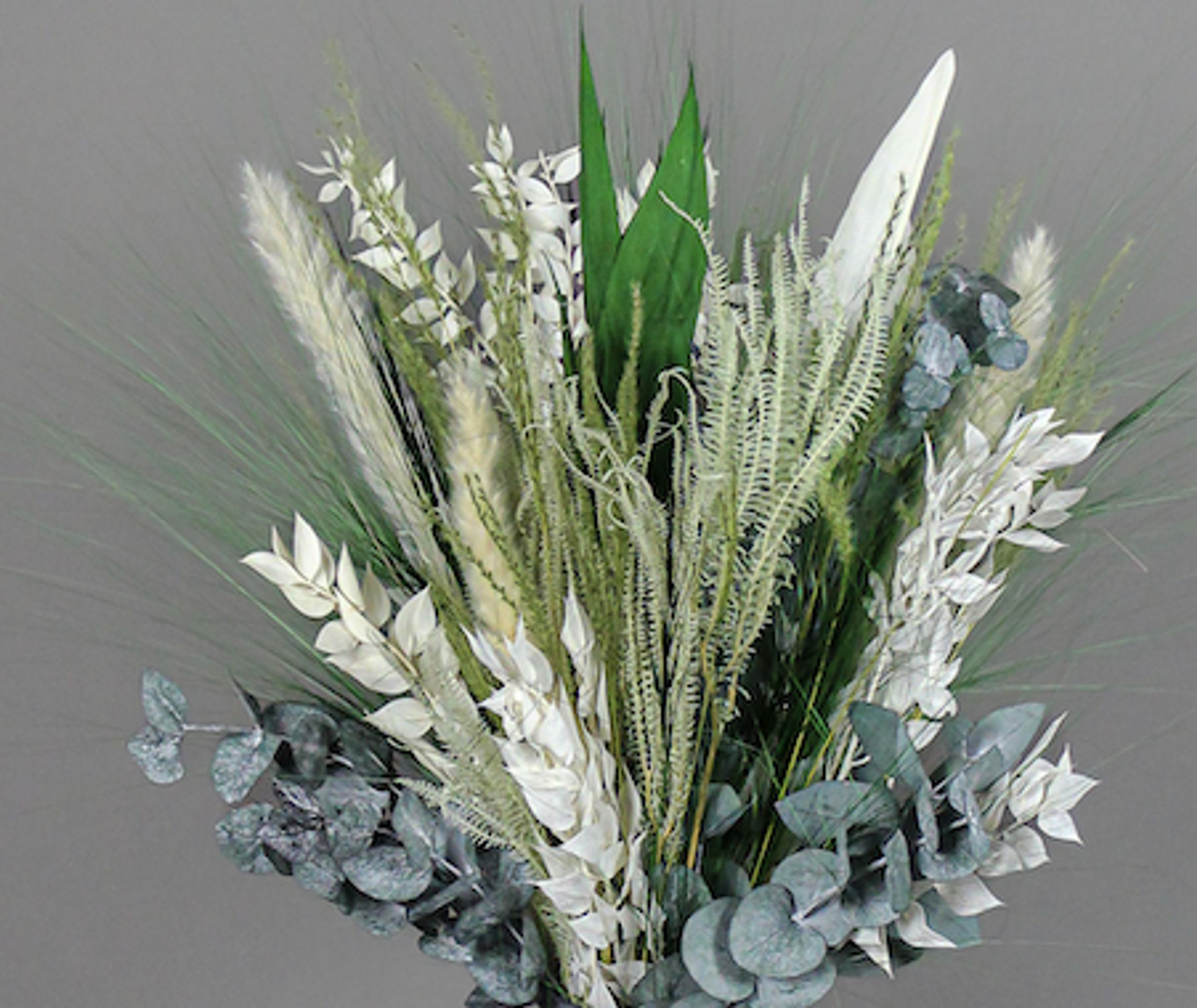 Living Flowers - Dried Flowers - Fresh dried flowers - Green and white