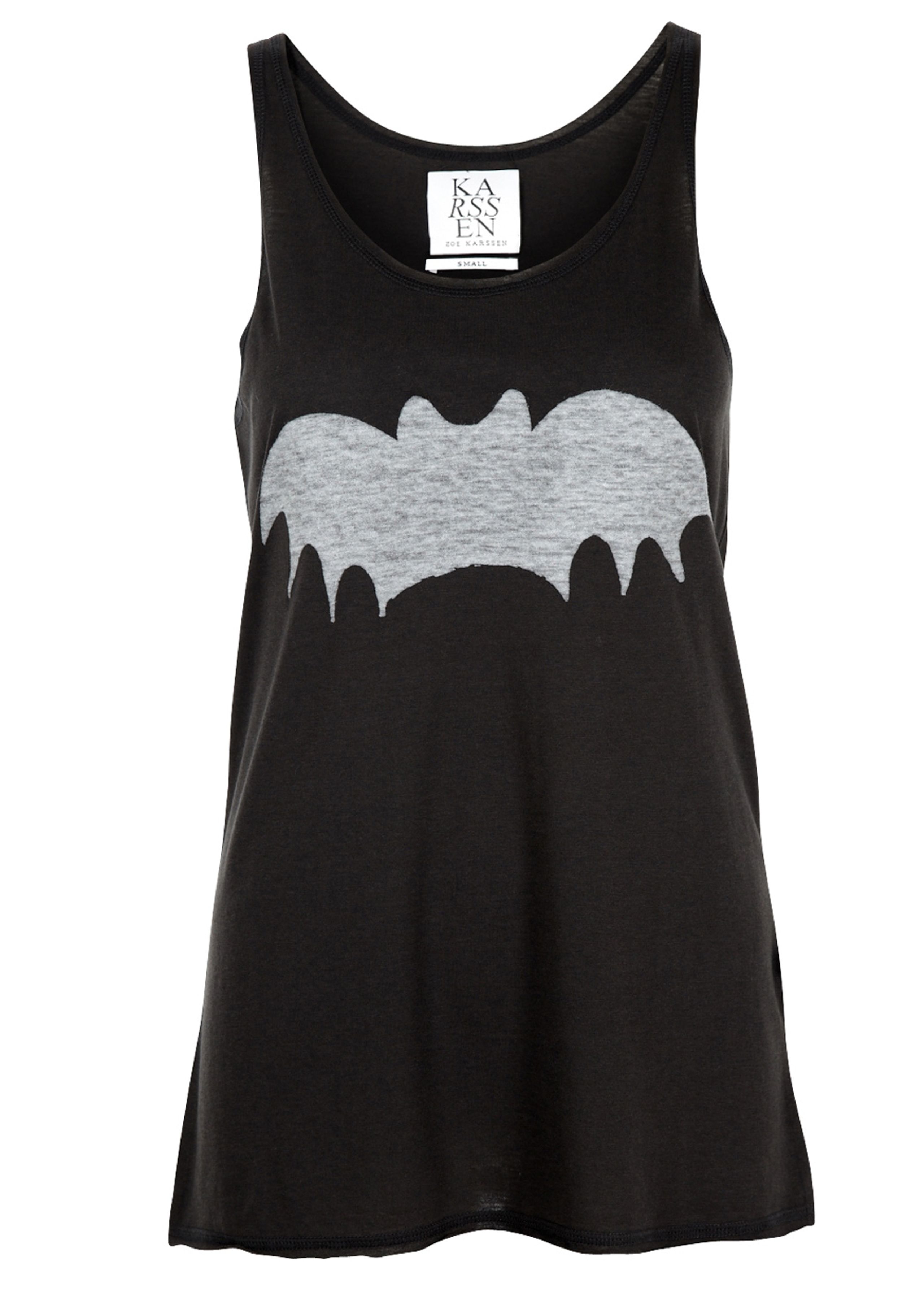 Zoe Karssen - Top - Loose Tank Top Bat - Pirate Black
