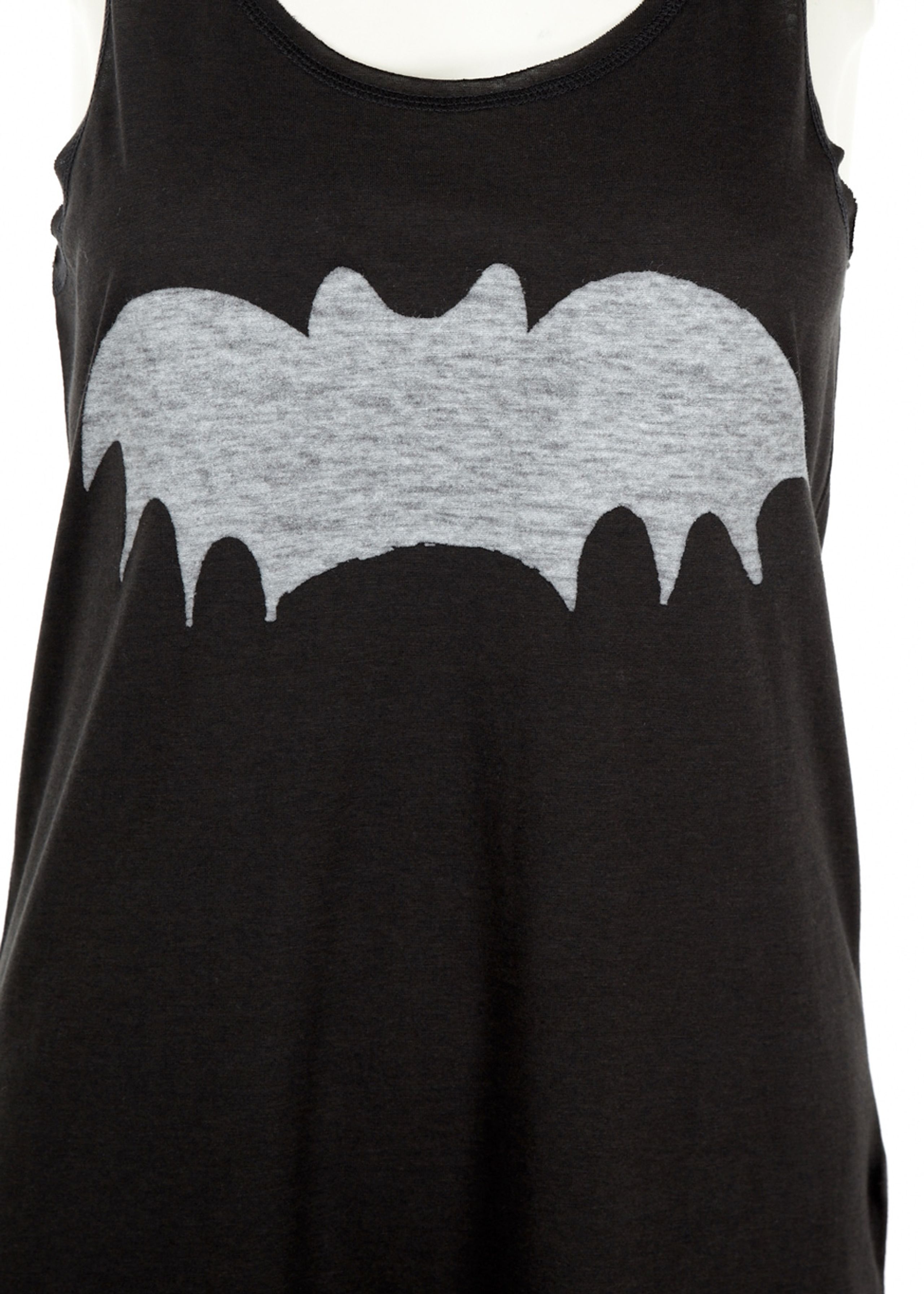 Zoe Karssen - Top - Loose Tank Top Bat - Pirate Black