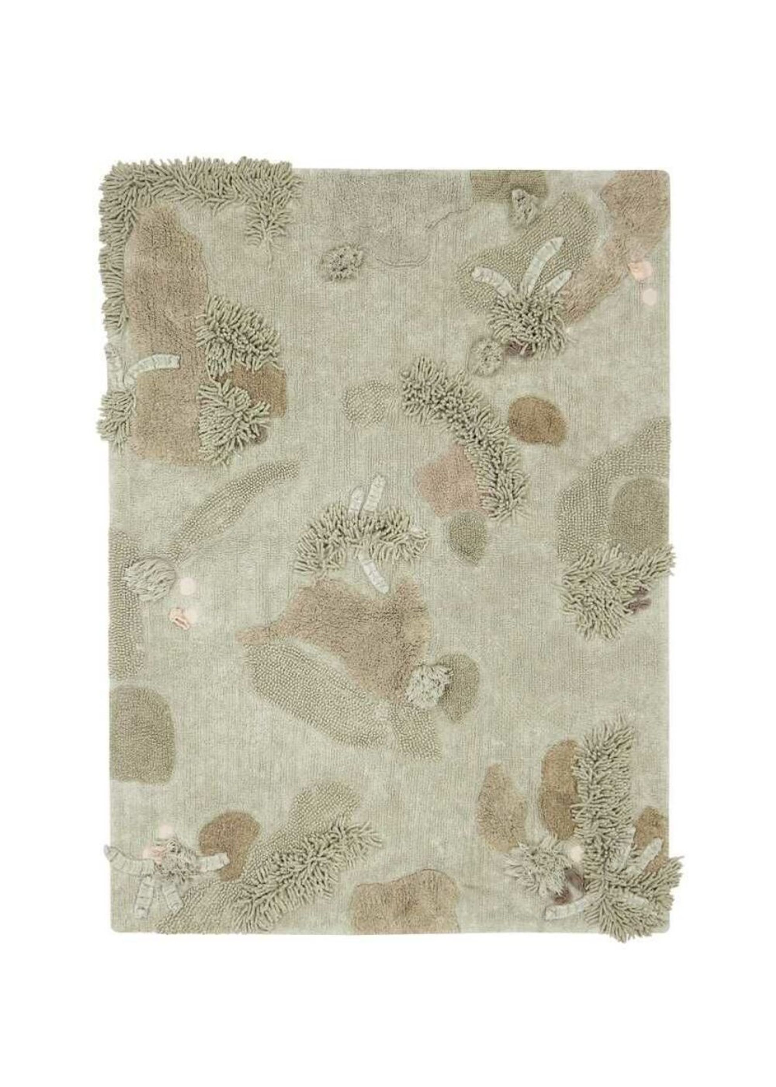 Lorena Canals - Kinderteppich - Washable Play Rug Mushroom Forest - Olive, Rose,, Chestnut, Golden, Natural