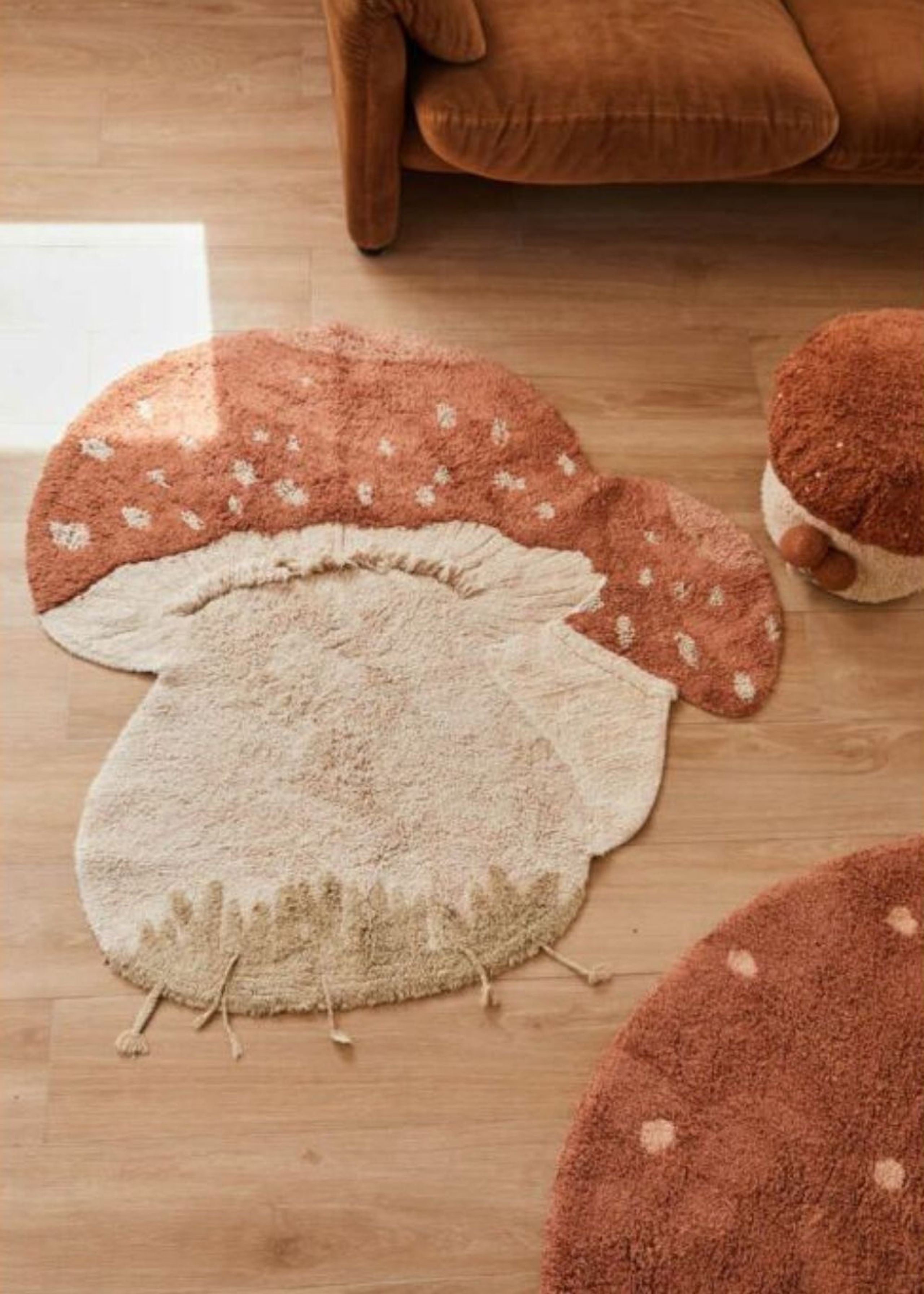 Lorena Canals - Tappeto per bambini - Washable Rug Boletus - Natural, Olive, Chestnut, Ivory