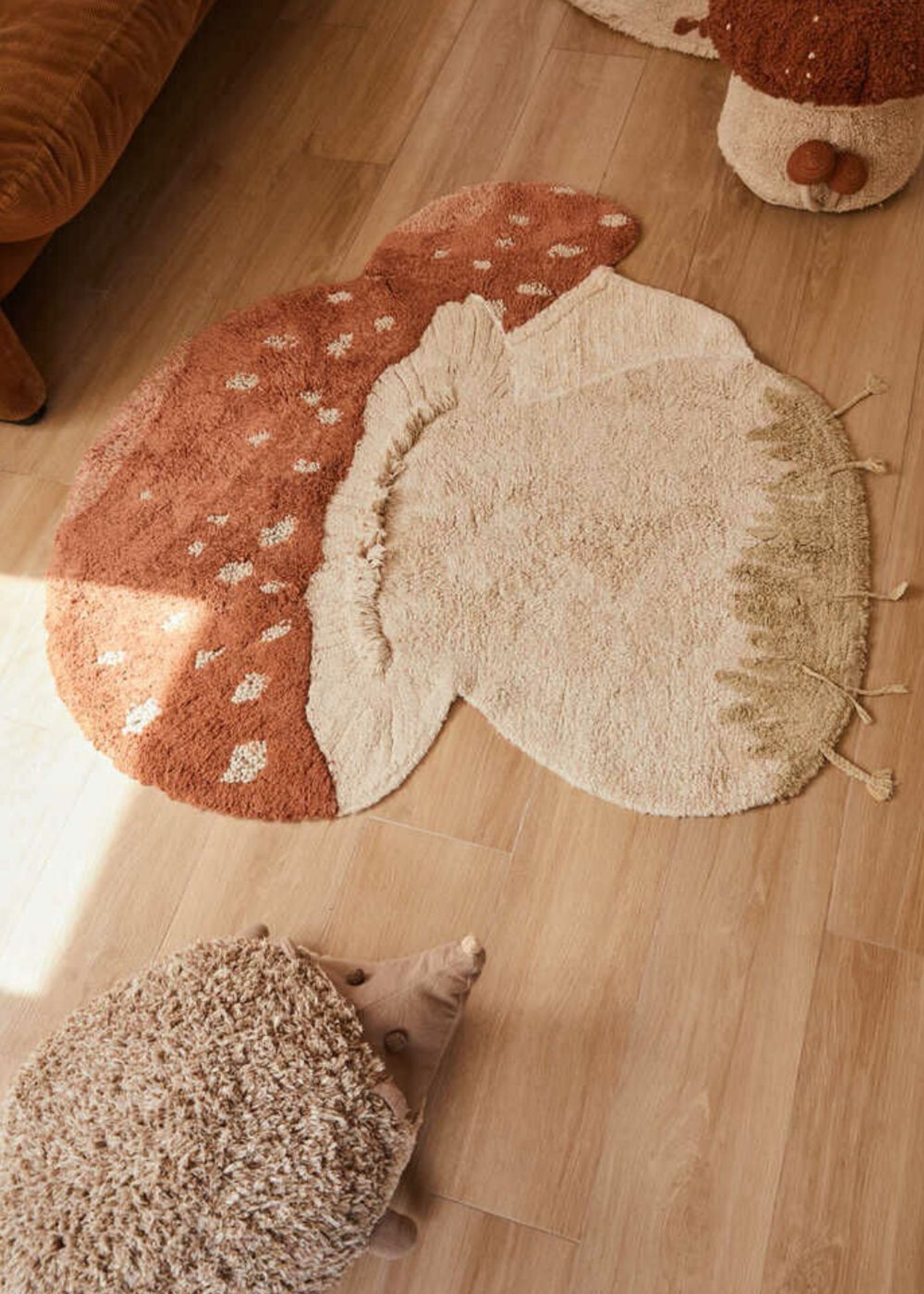 Lorena Canals - Tappeto per bambini - Washable Rug Boletus - Natural, Olive, Chestnut, Ivory