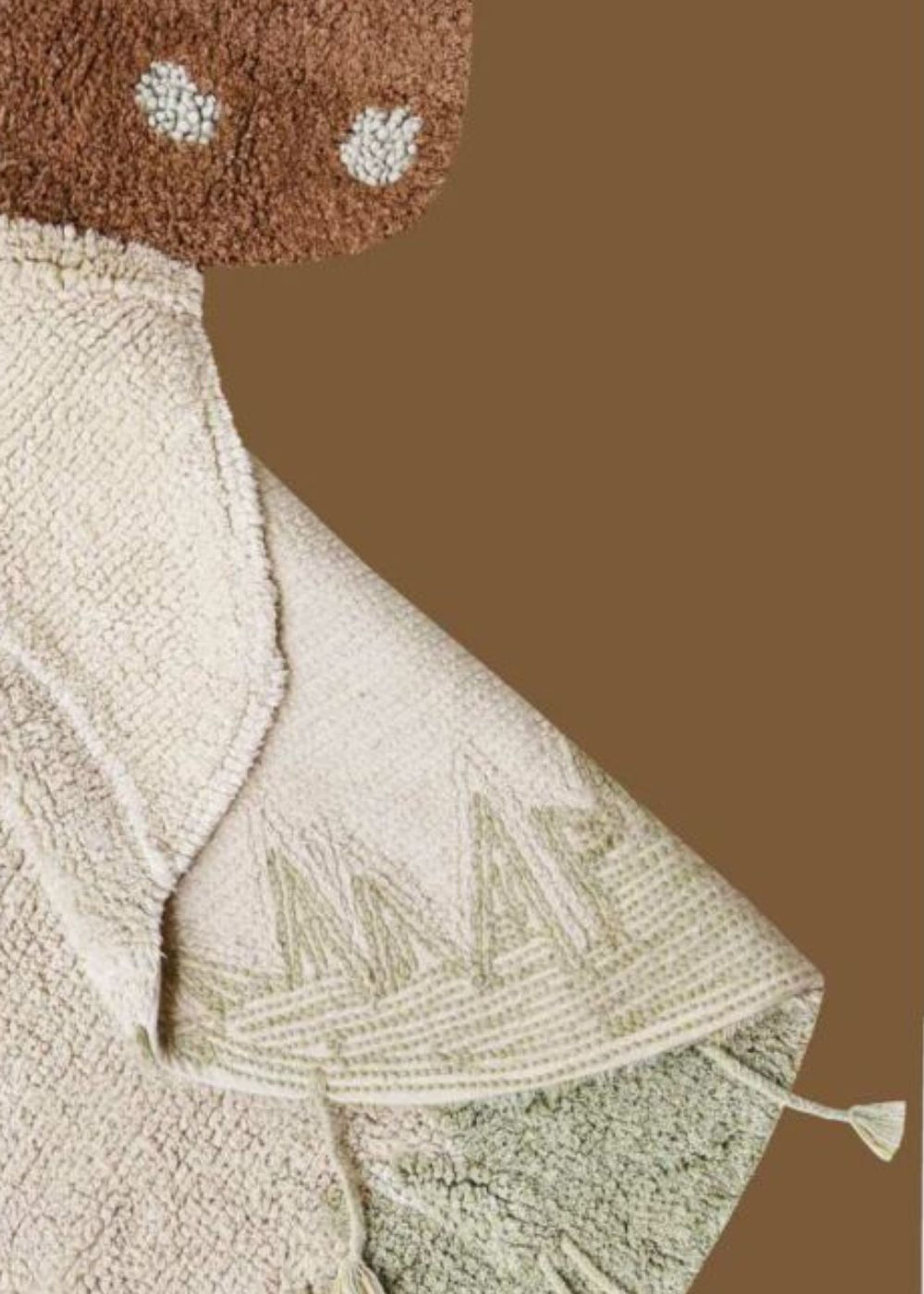 Lorena Canals - Tappeto per bambini - Washable Rug Boletus - Natural, Olive, Chestnut, Ivory