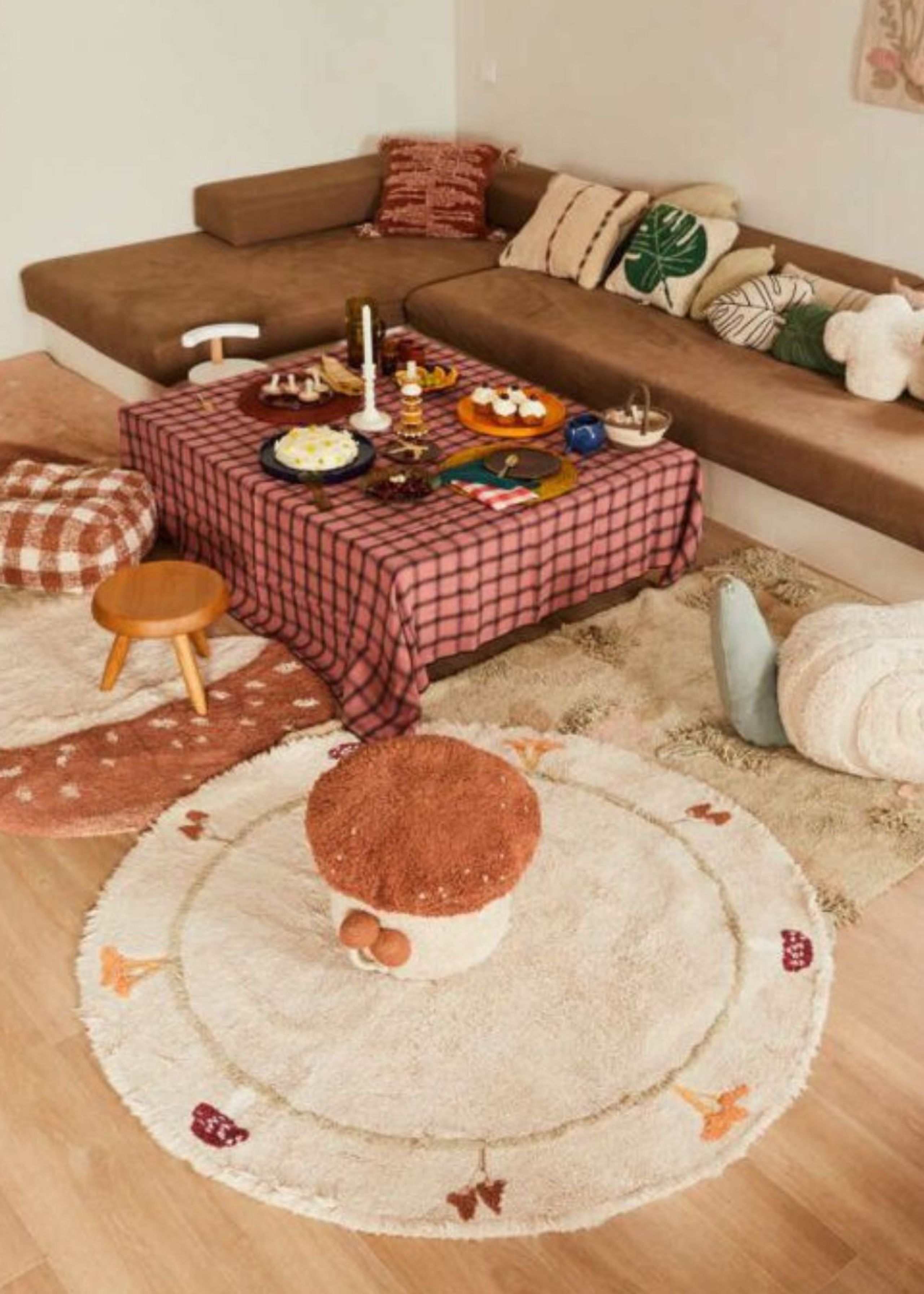 Lorena Canals - Children's carpet - Washable Rug Chanterelle - Natural, Olive, Honey, Ivory, Burgundy, Toffee