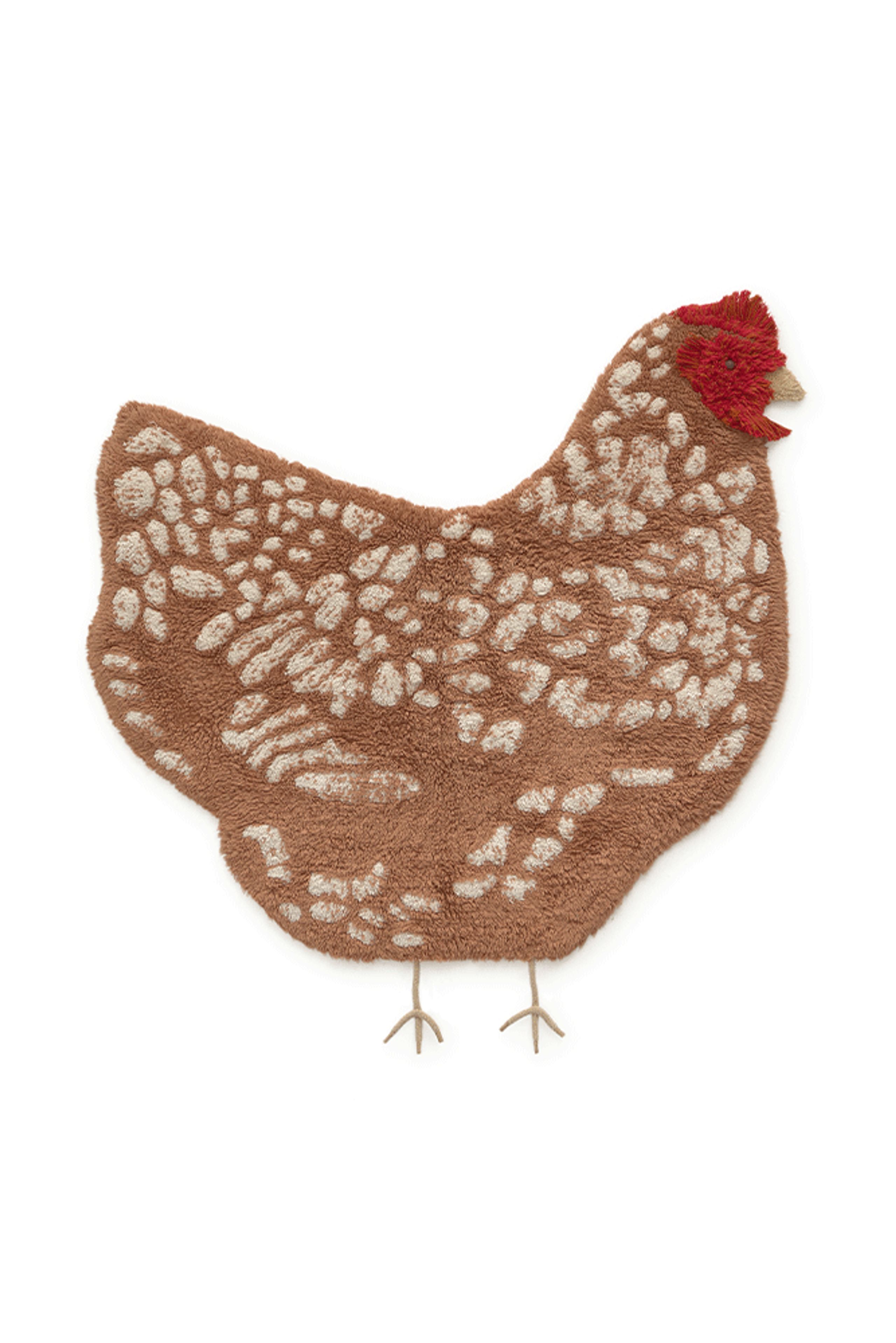 Lorena Canals - Tapis pour enfants - Washable Rug Chicken - Brown