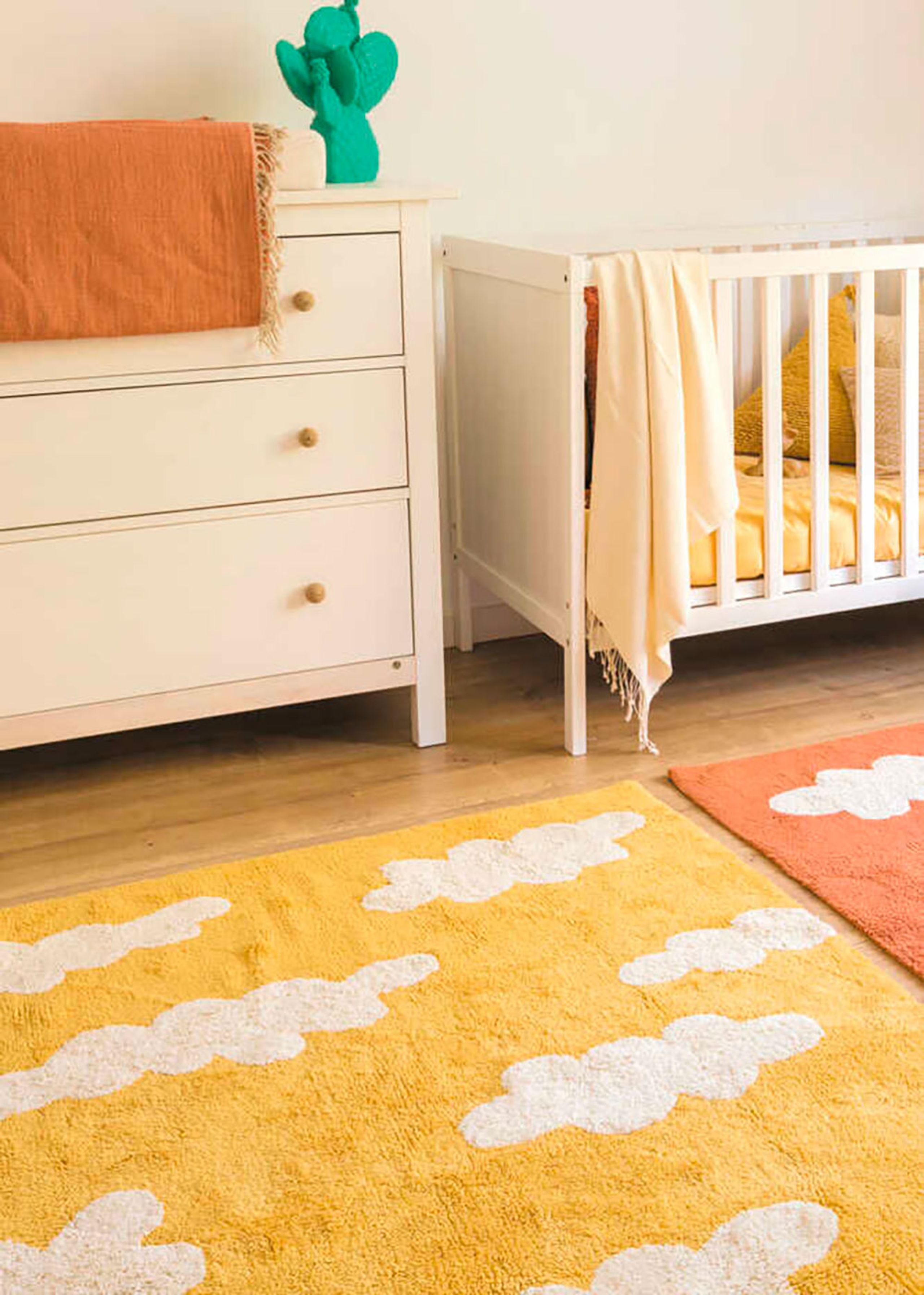 Lorena Canals - Kinderteppich - Washable Rug Clouds - Mustard