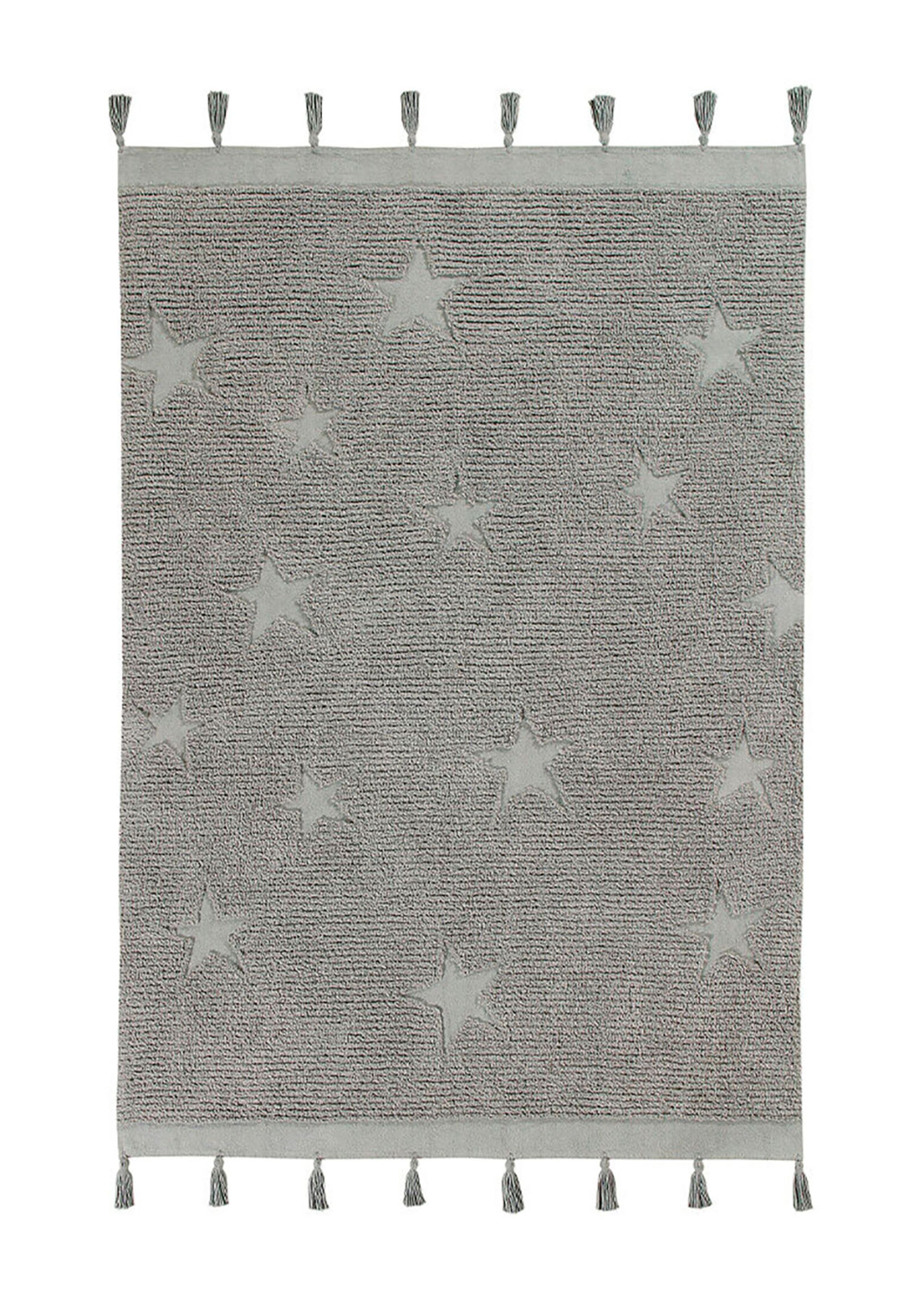 Lorena Canals - Kinderteppich - Washable Rug Hippy Stars - Grey