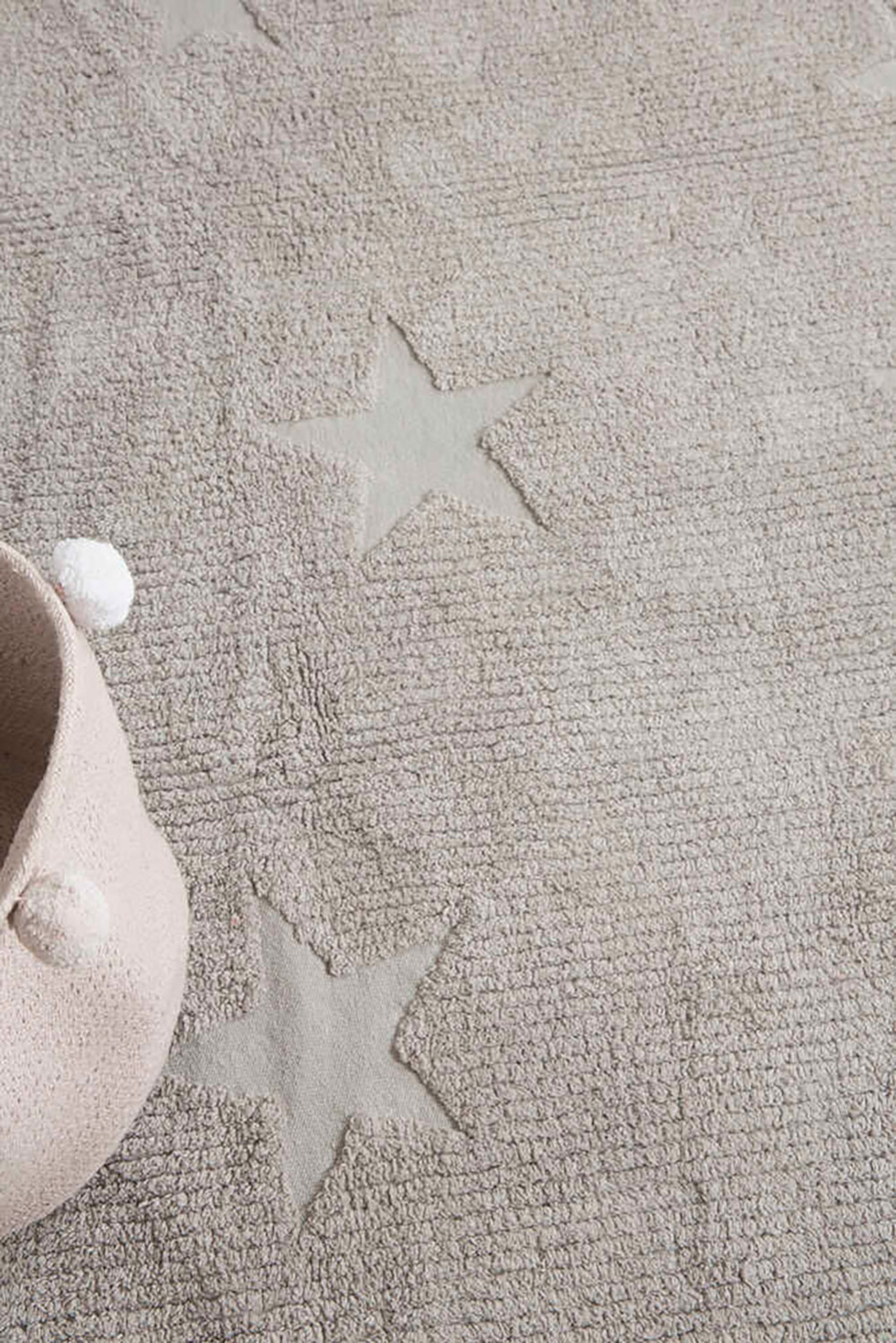Lorena Canals - Kinderteppich - Washable Rug Hippy Stars - Grey
