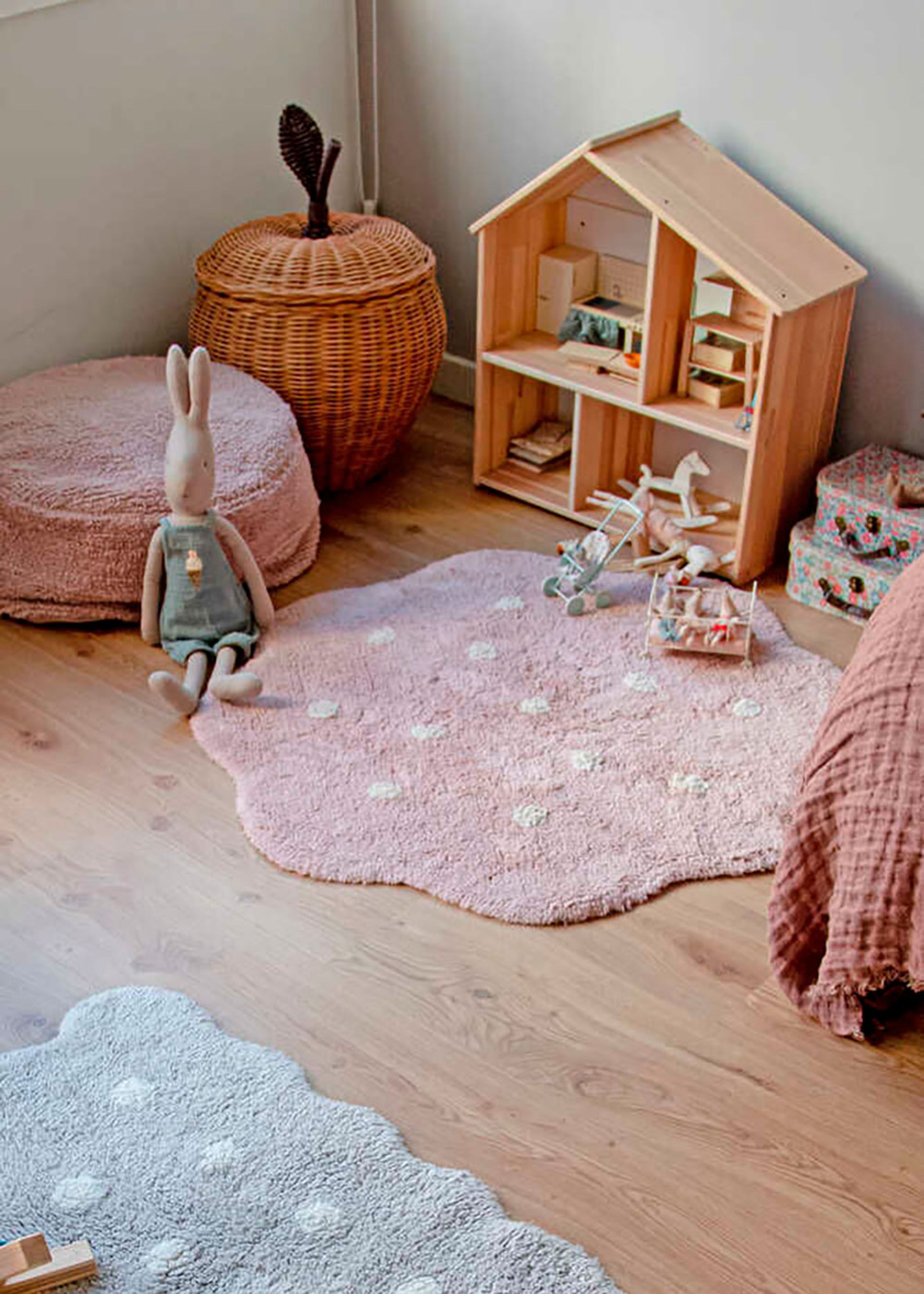 Lorena Canals - Børnegulvtæppe - Washable Rug Mini Biscuit - Vintage Nude