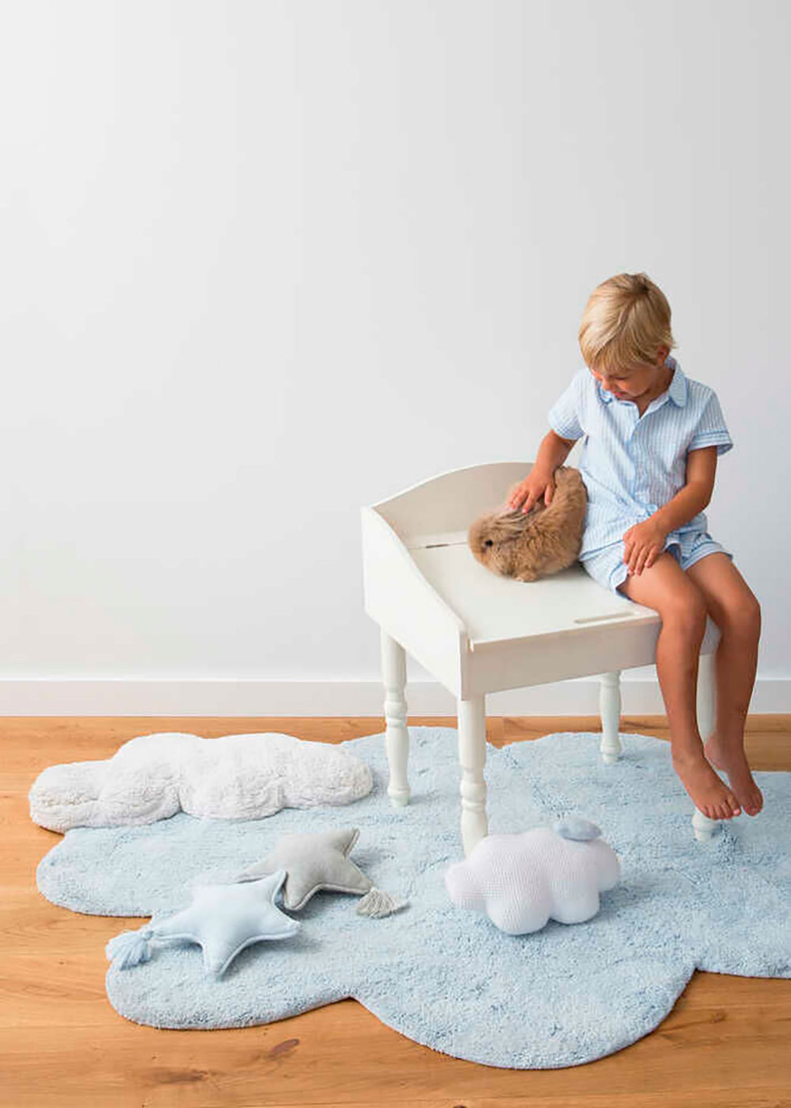 Lorena Canals - Children's carpet - Washable Rug Puffy - Dream Blue