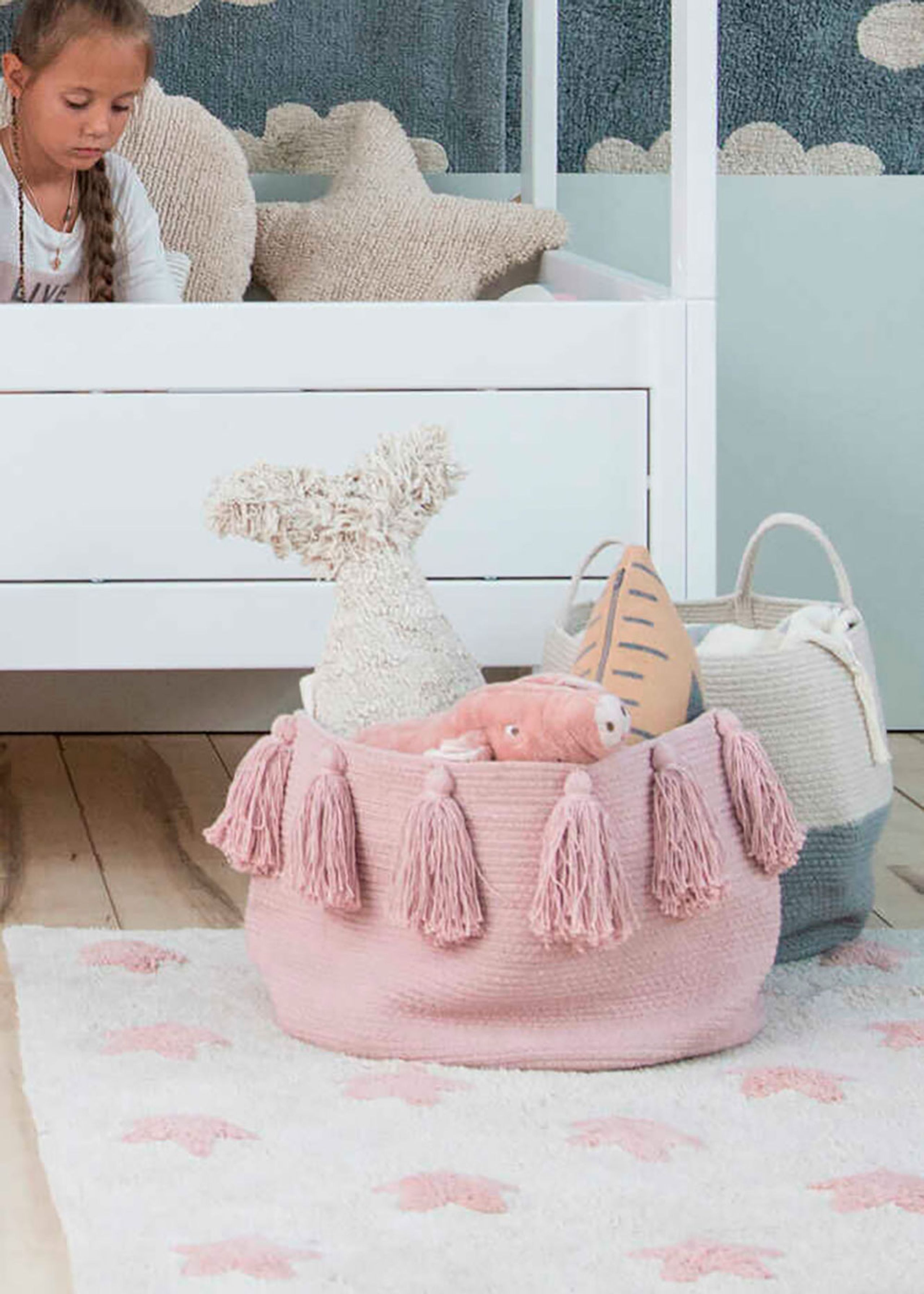 Lorena Canals - Dětský koberec - Washable Rug Stars - Natural / Vintage Nude