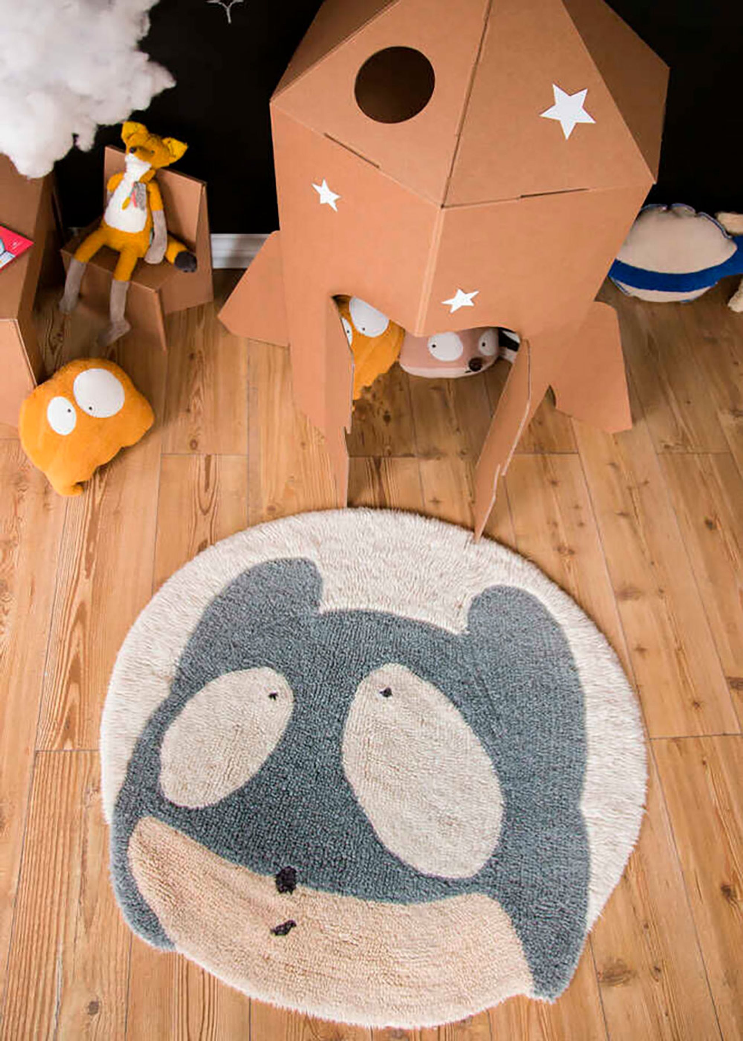 Lorena Canals - Dywan dla dzieci - Woolable Rug - Edgar Plans - Astromouse