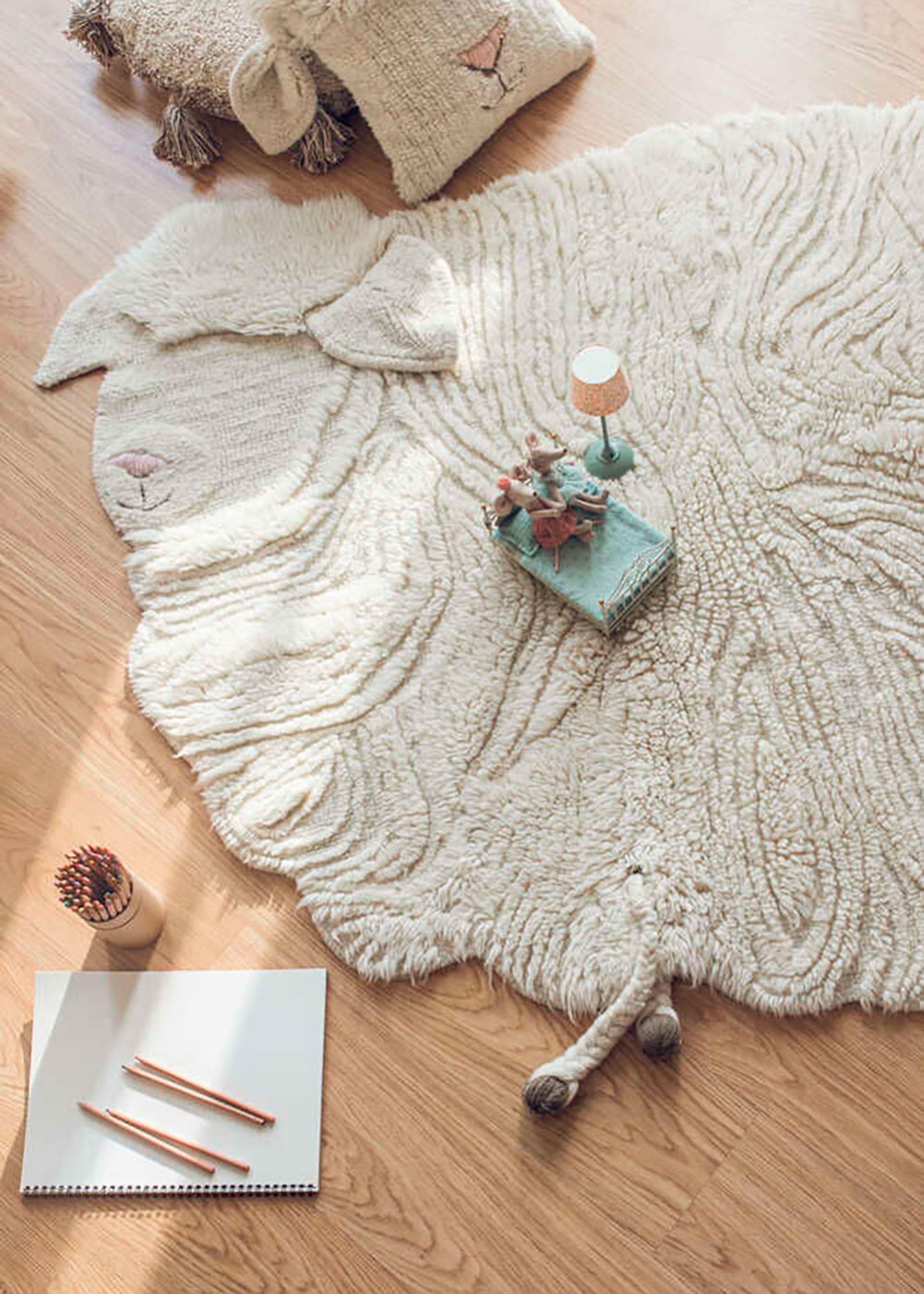 Lorena Canals - Kindertapijt - Woolable Rug Pink Nose Sheep - Pink Nose Sheep