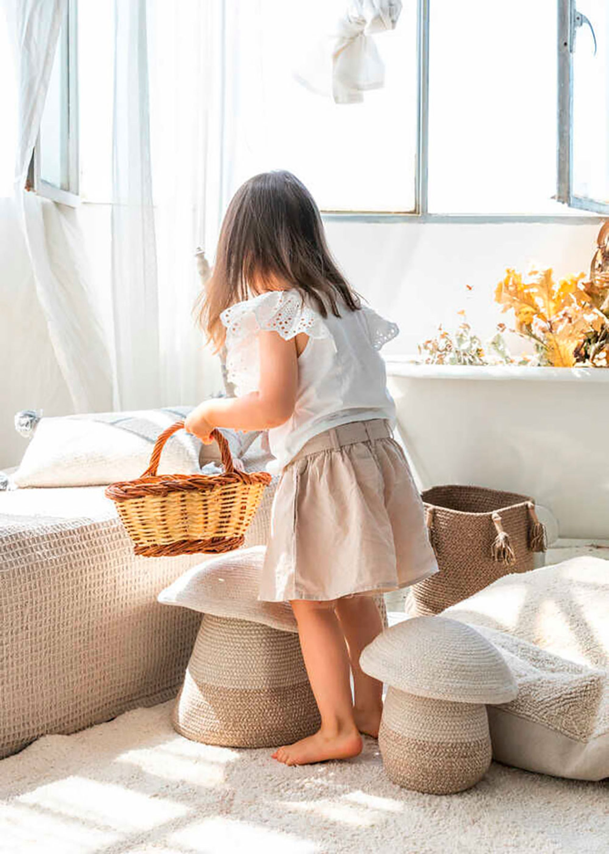 Lorena Canals - Aufbewahrungsbox für Kinder - Basket Mama Mushroom - Mama Mushroom