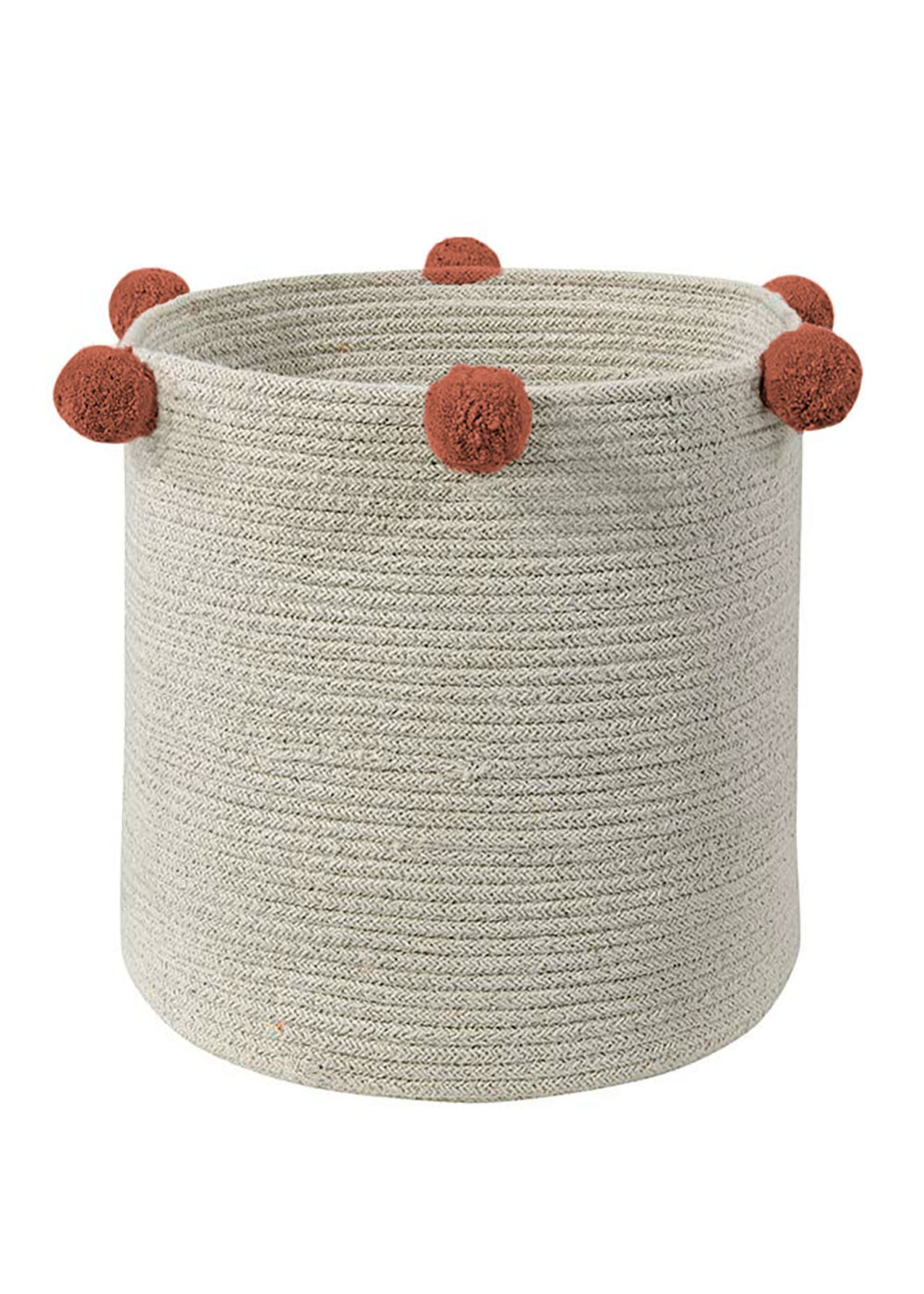 Lorena Canals - Børneopbevaringsboks - Basket Bubbly Natural - Terracota