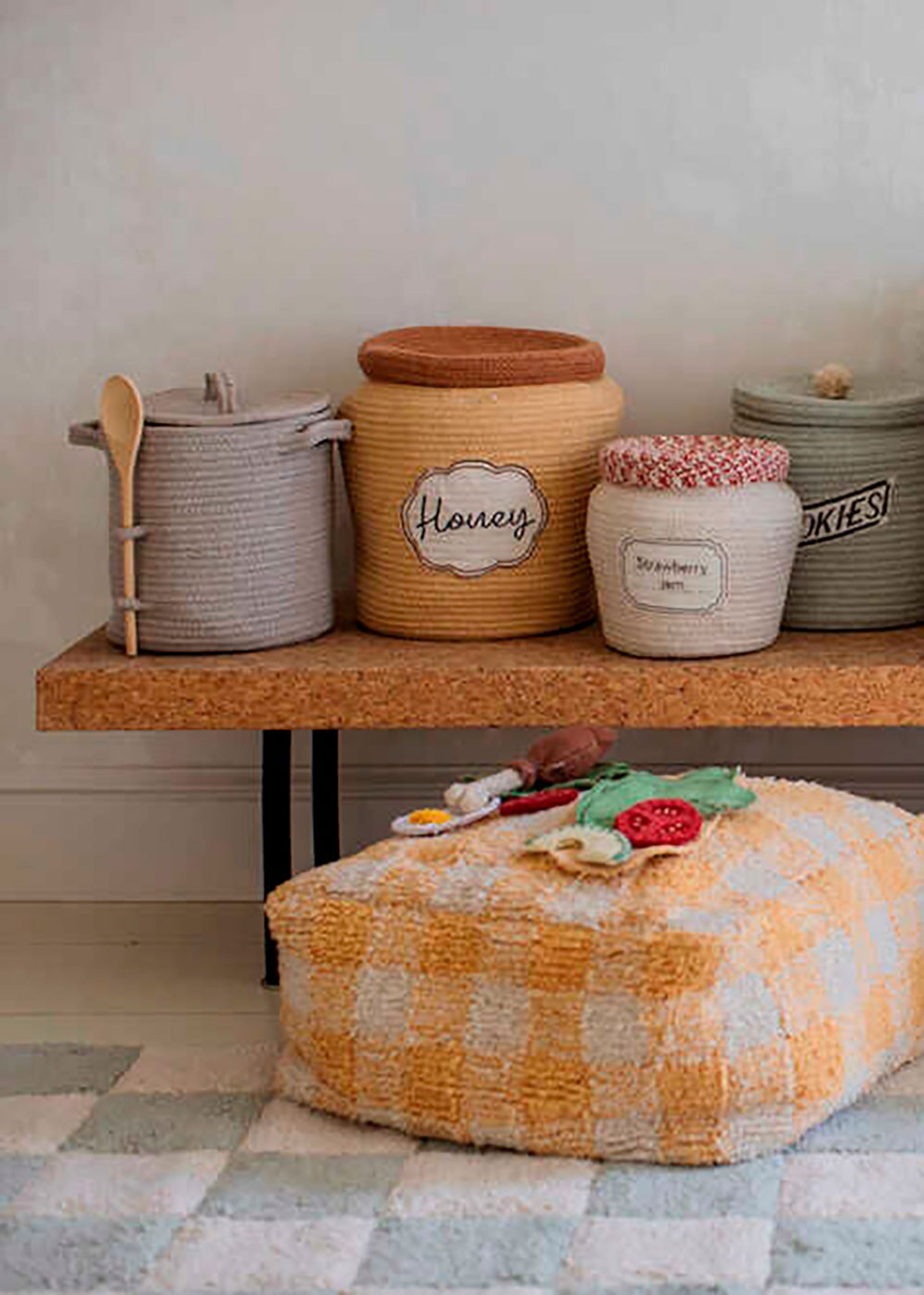 Lorena Canals - Child storage box - Basket Honey Pot - Honey Pot