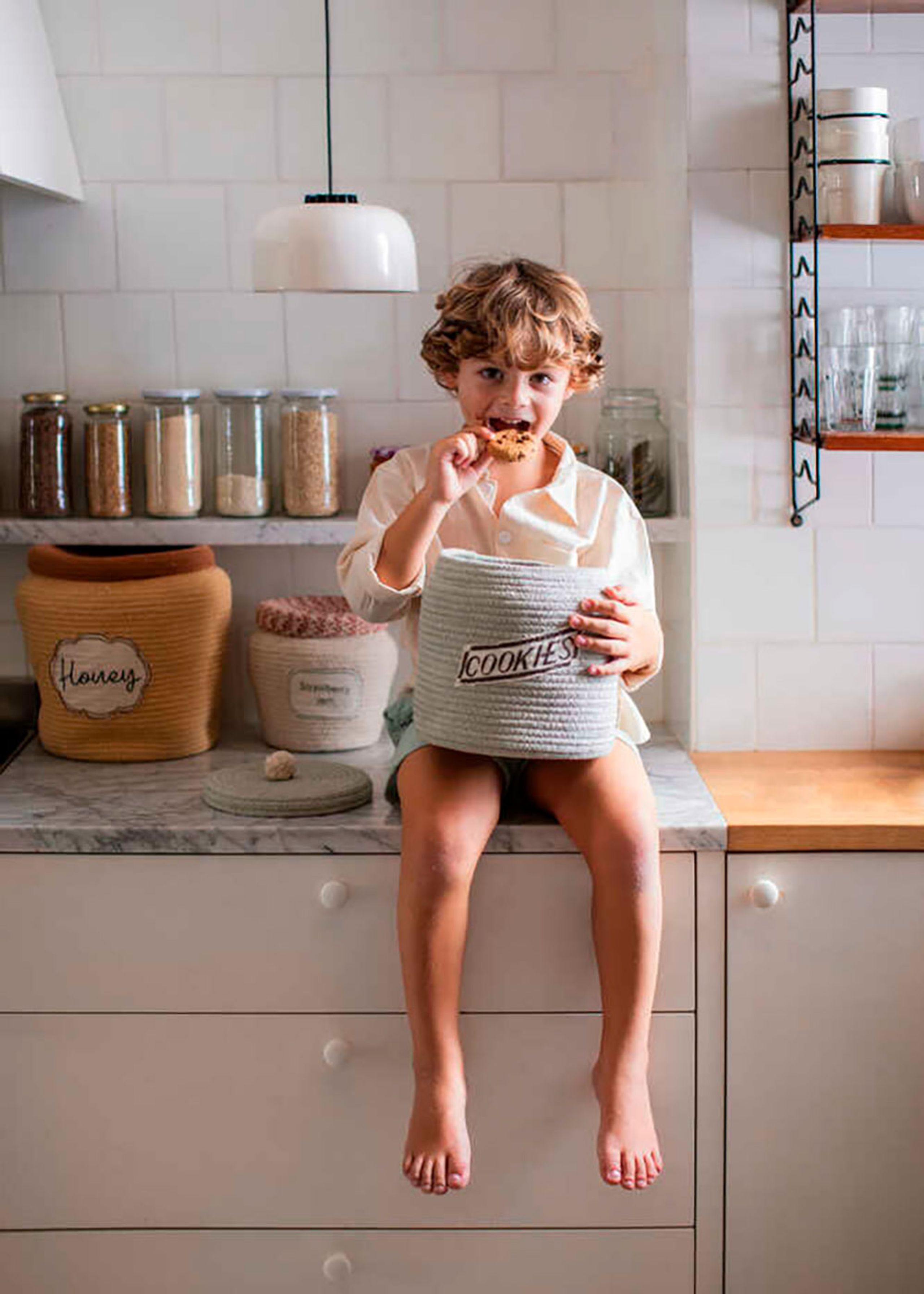 Lorena Canals - Child storage box - Basket Cookie Jar - Cookie Jar