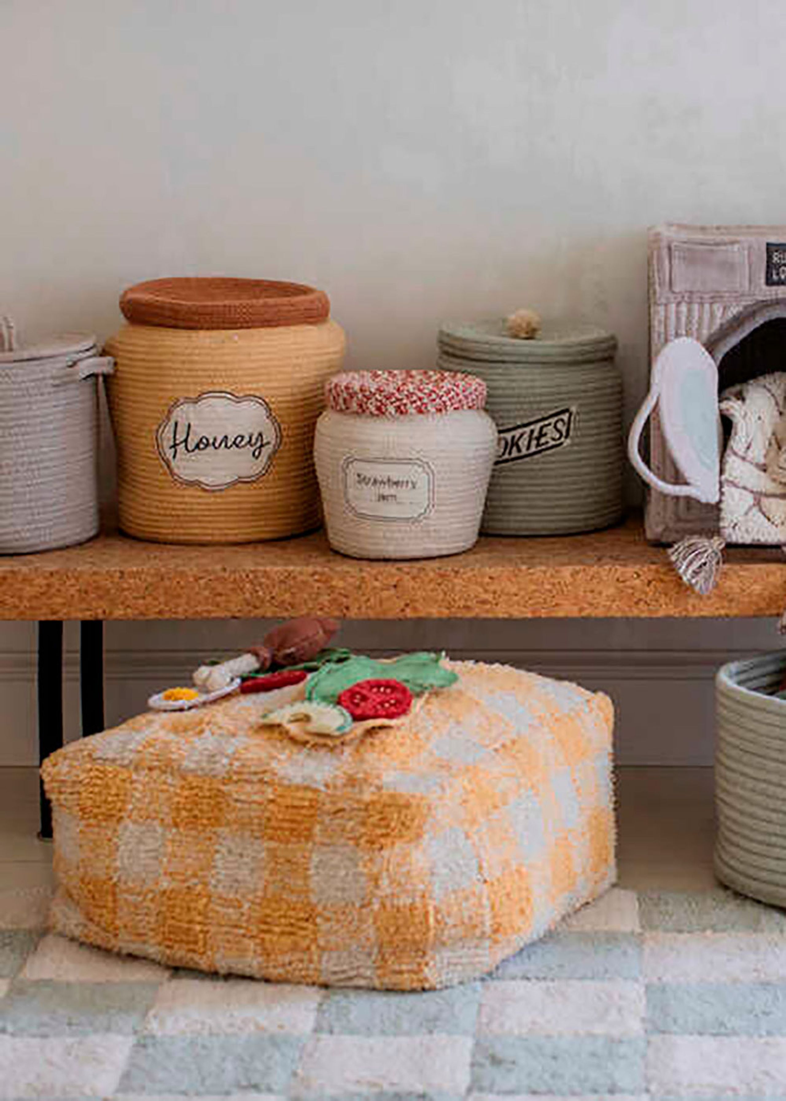 Lorena Canals - Child storage box - Basket Jam Jar - Jam Jar