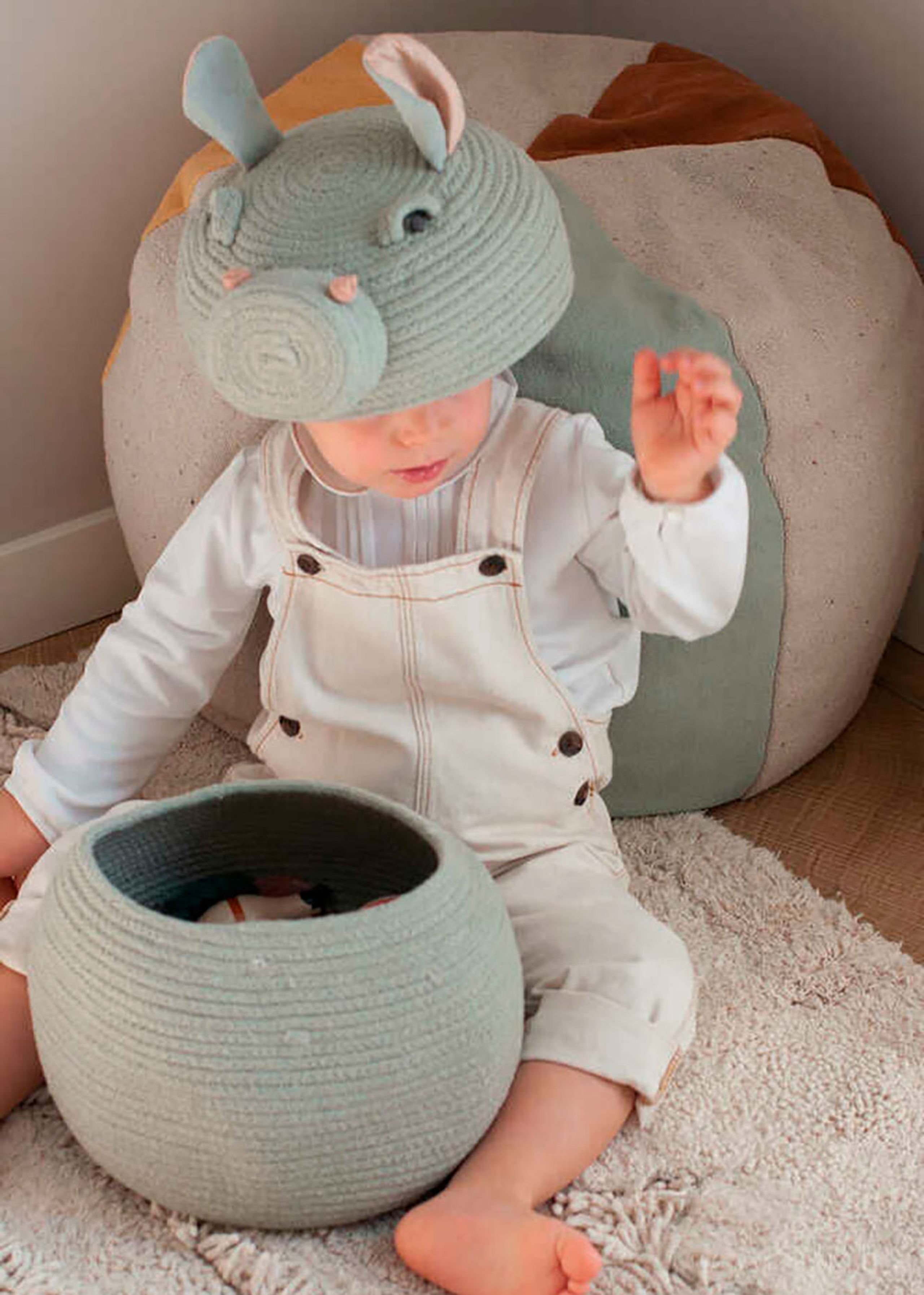 Lorena Canals - Boîte de rangement pour enfants - Basket Henry The Hippo - Henry The Hippo