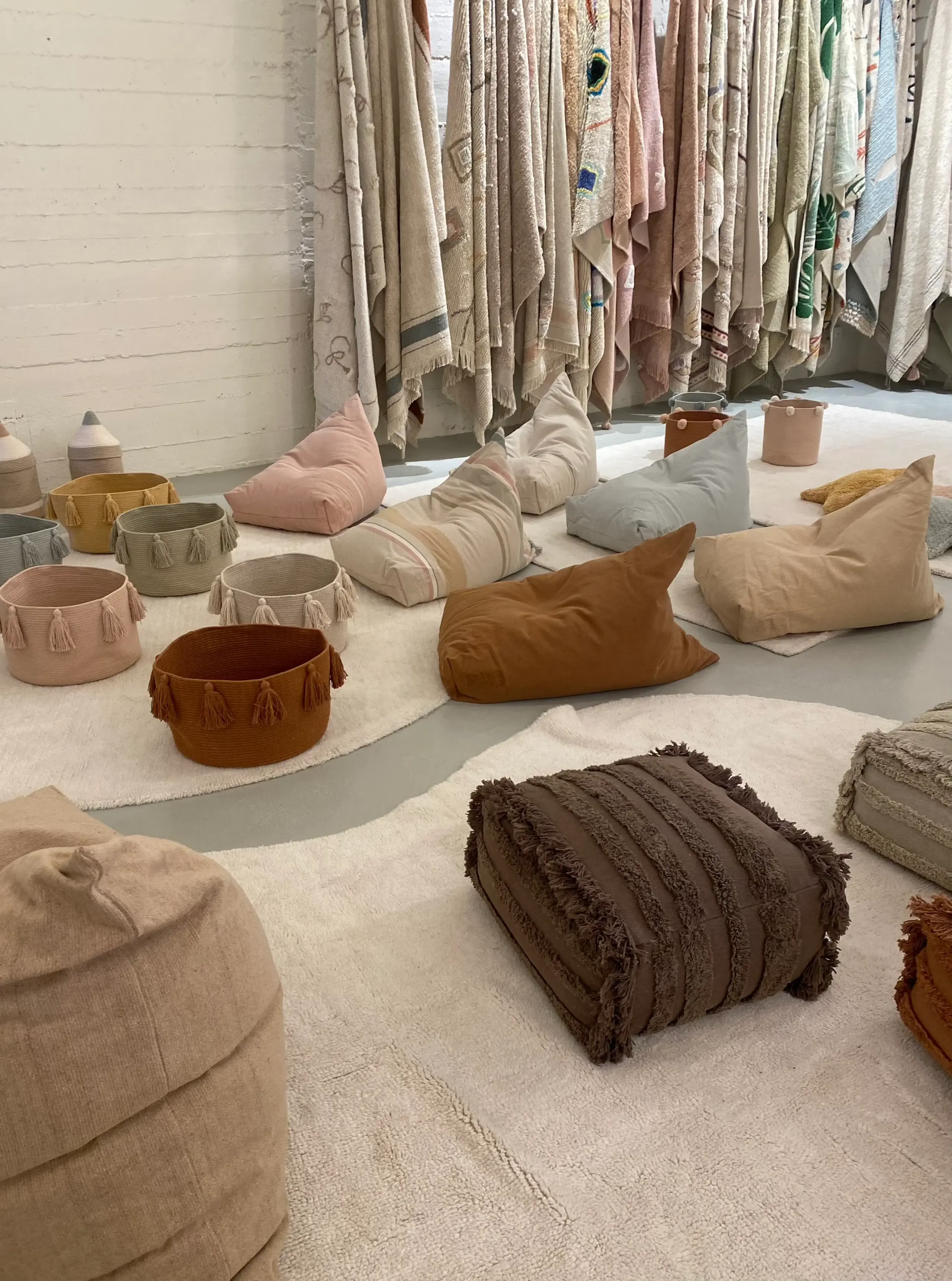 Lorena Canals - Aufbewahrungsbox für Kinder - Basket Tassels - Blue Sage