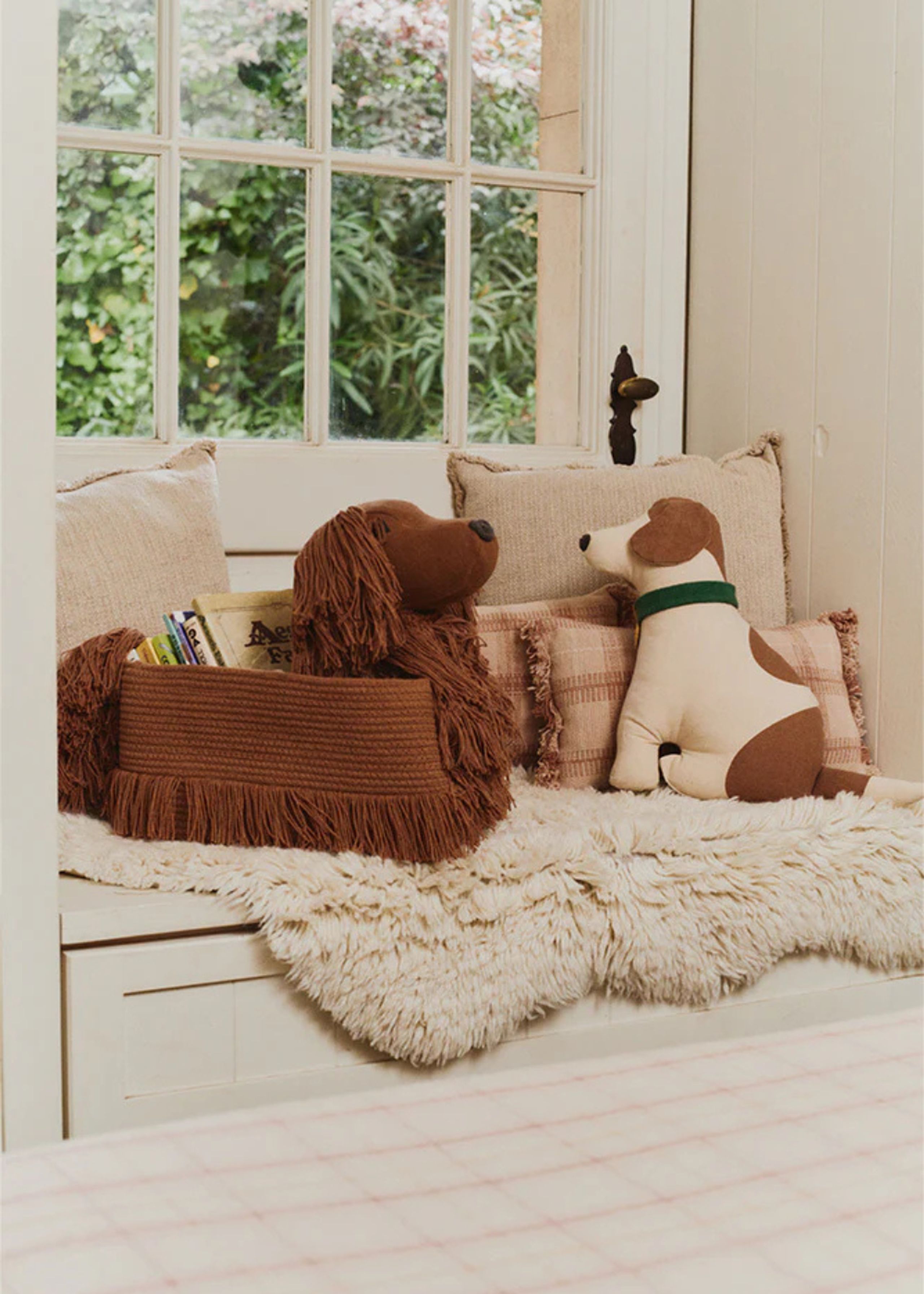 Lorena Canals - Oreiller pour enfants - Handloom Cushion - Rose