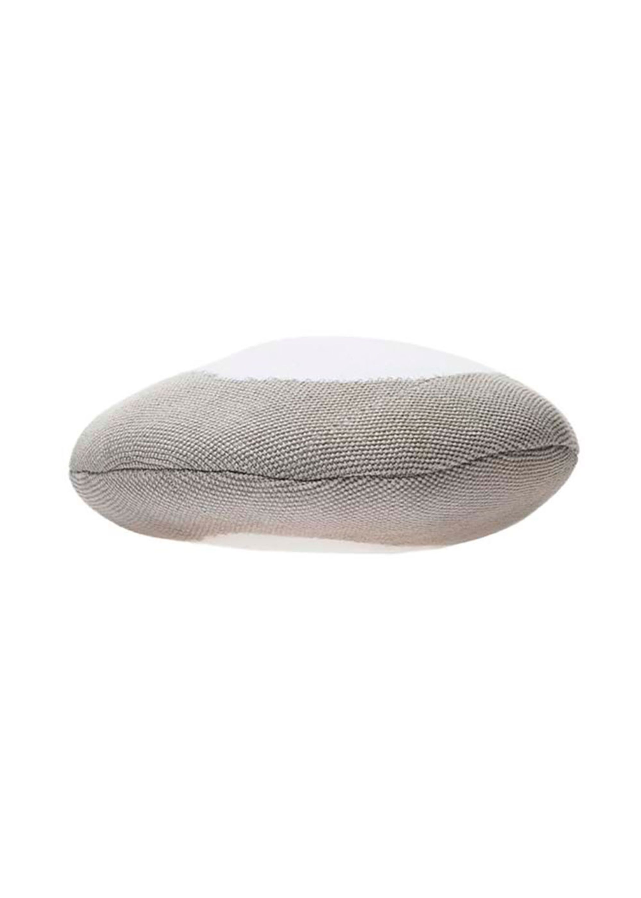 Lorena Canals - Children's pillow - Knitted Cushion Bonbon - Grey / White