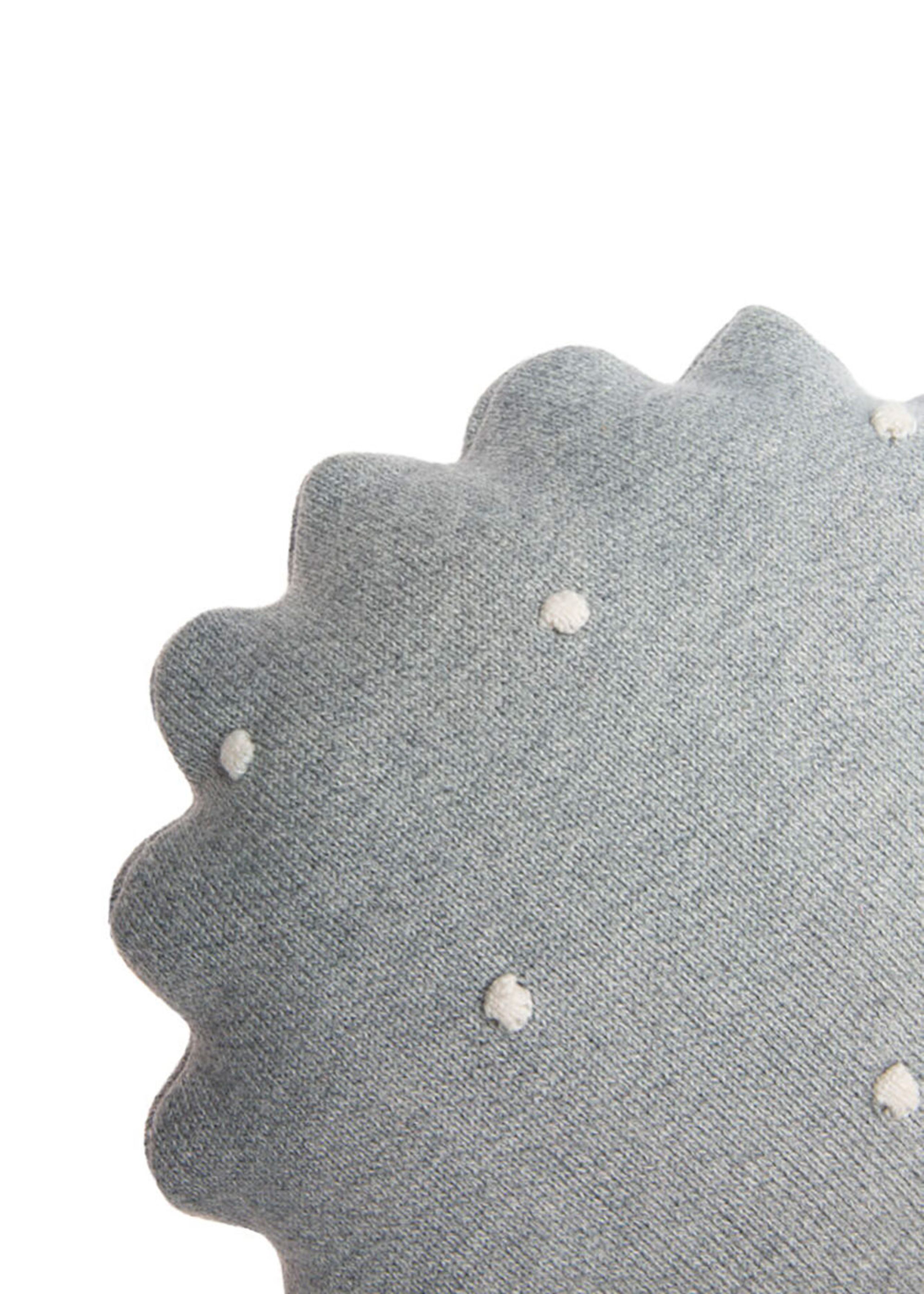 Lorena Canals - Cuscino per bambini - Knitted Cushion Round Biscuit - Grey