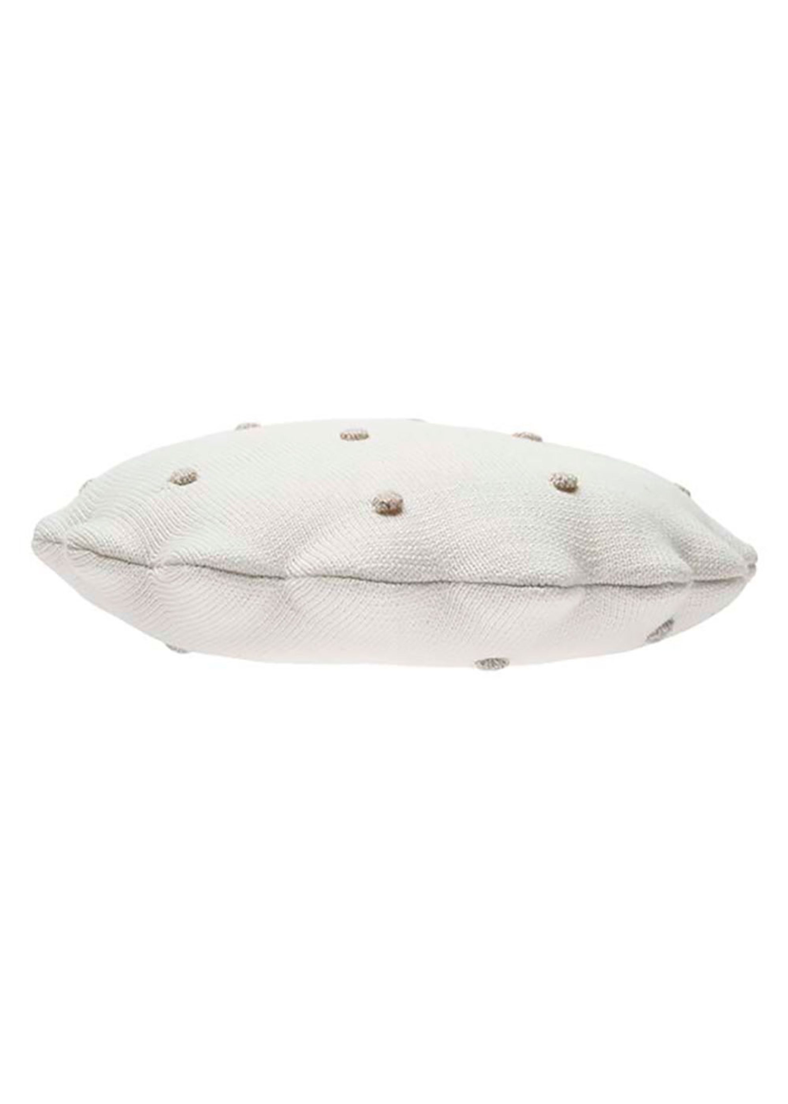 Lorena Canals - Children's pillow - Knitted Cushion Round Biscuit - Ivory