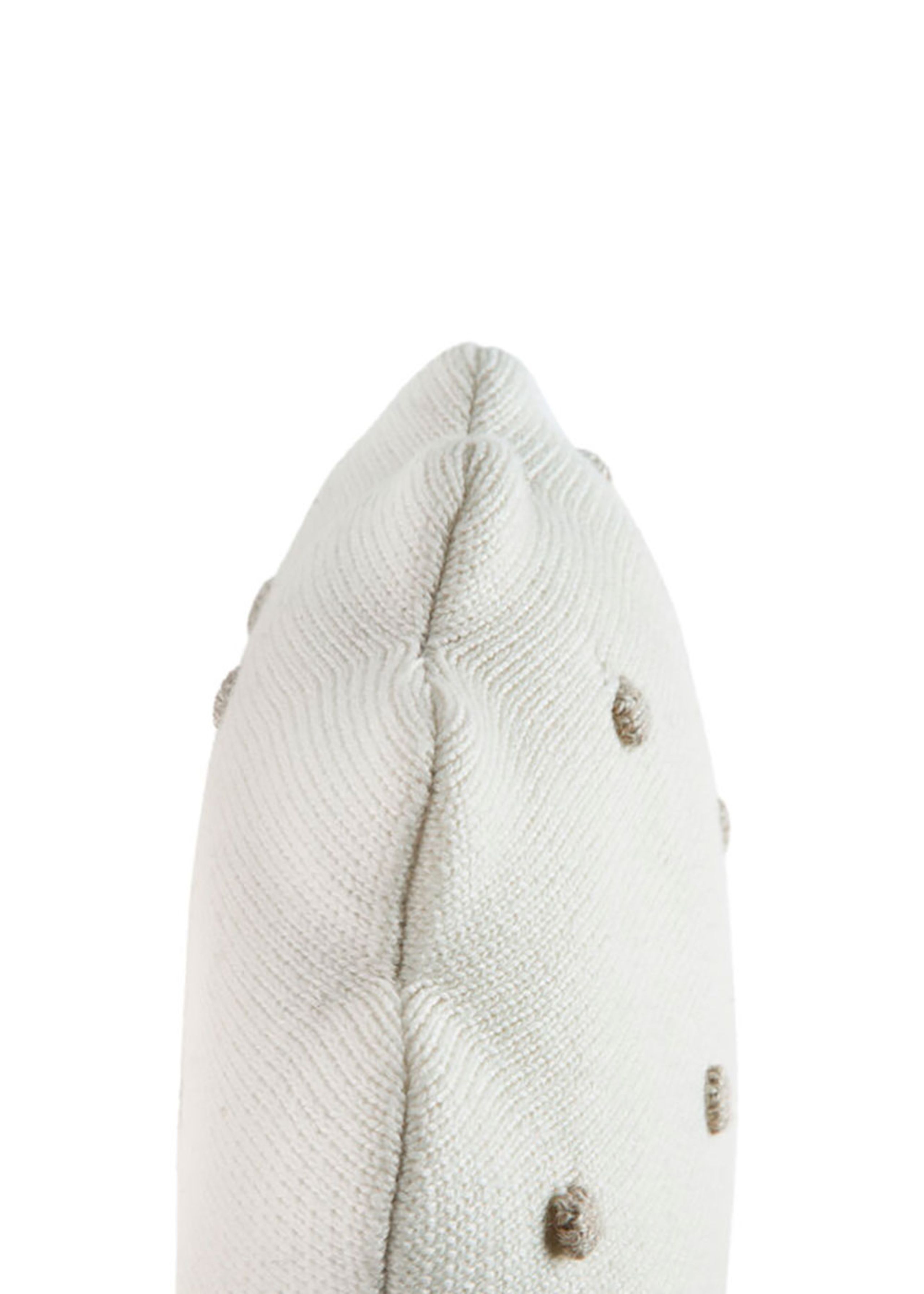 Lorena Canals - Children's pillow - Knitted Cushion Round Biscuit - Ivory