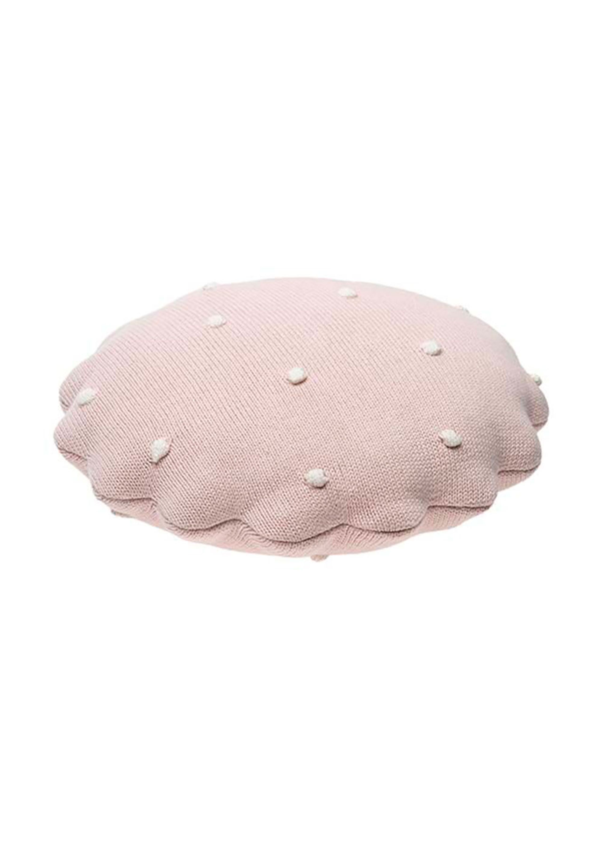 Lorena Canals - Cuscino per bambini - Knitted Cushion Round Biscuit - Pink Pearl