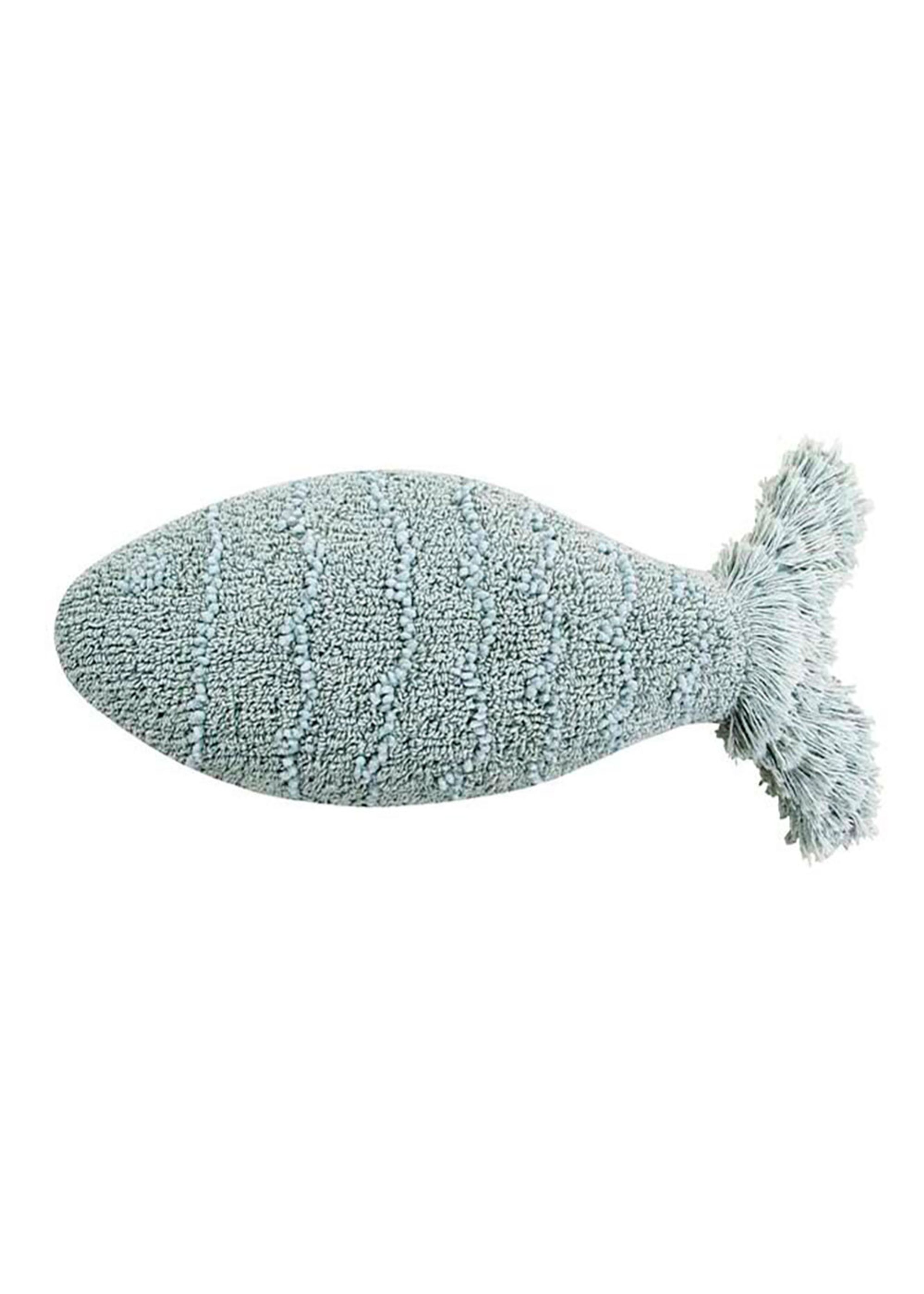 Lorena Canals - Children's pillow - Washable Cushion Baby Fish - Aqua Blue