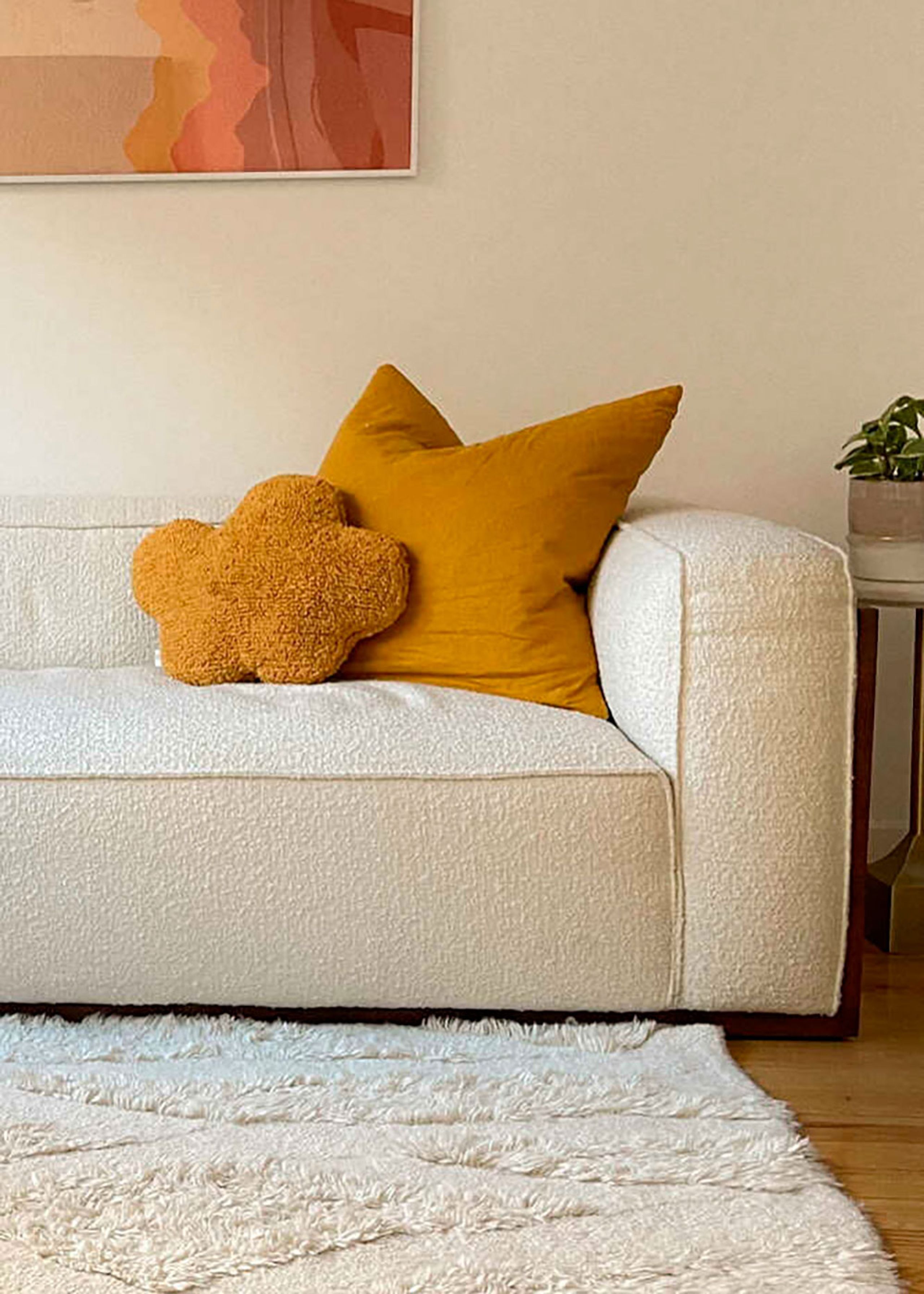 Lorena Canals - Cuscino per bambini - Washable Cushion Cloud - Mustard