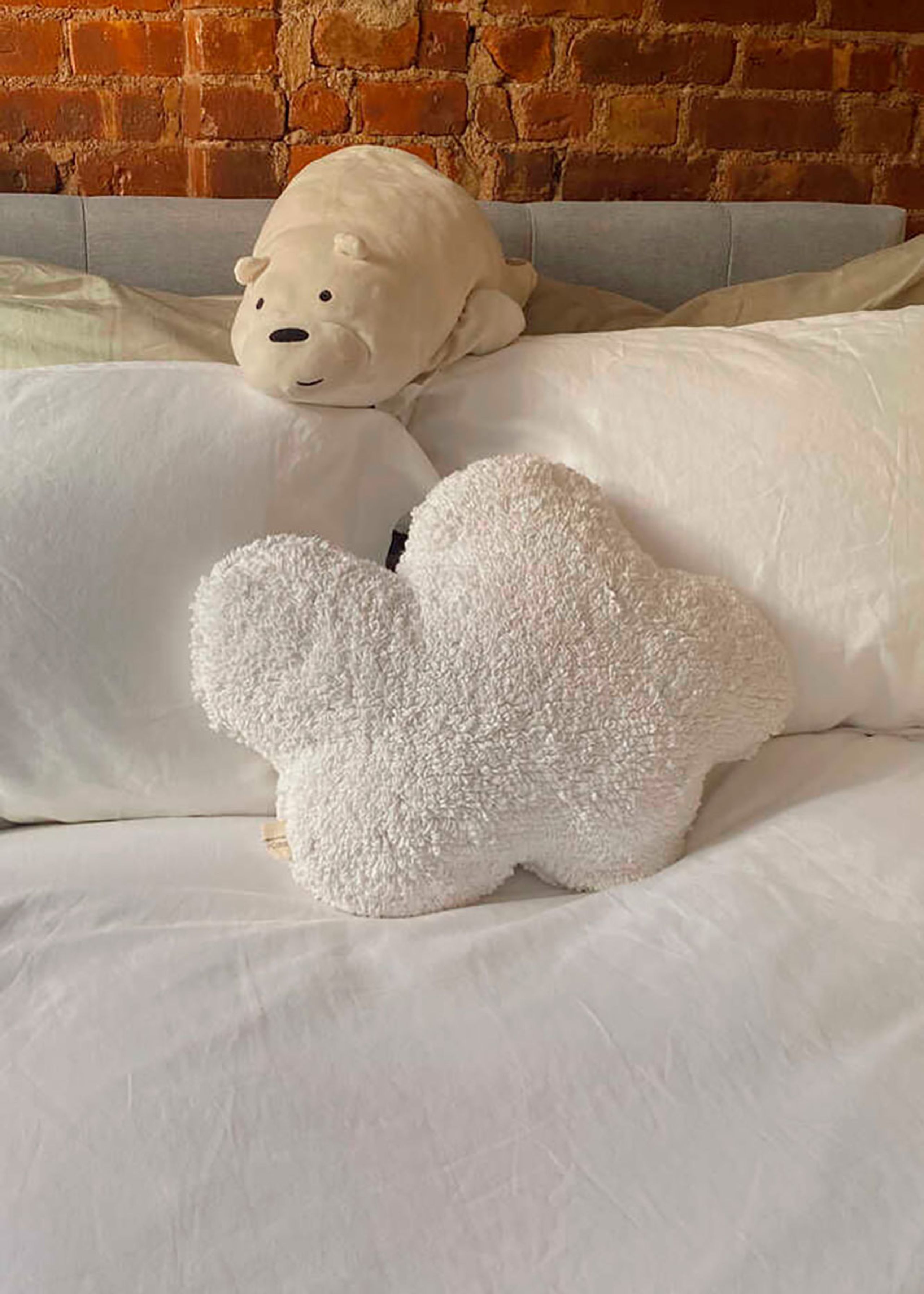 Lorena Canals - Children's pillow - Washable Cushion Cloud - White