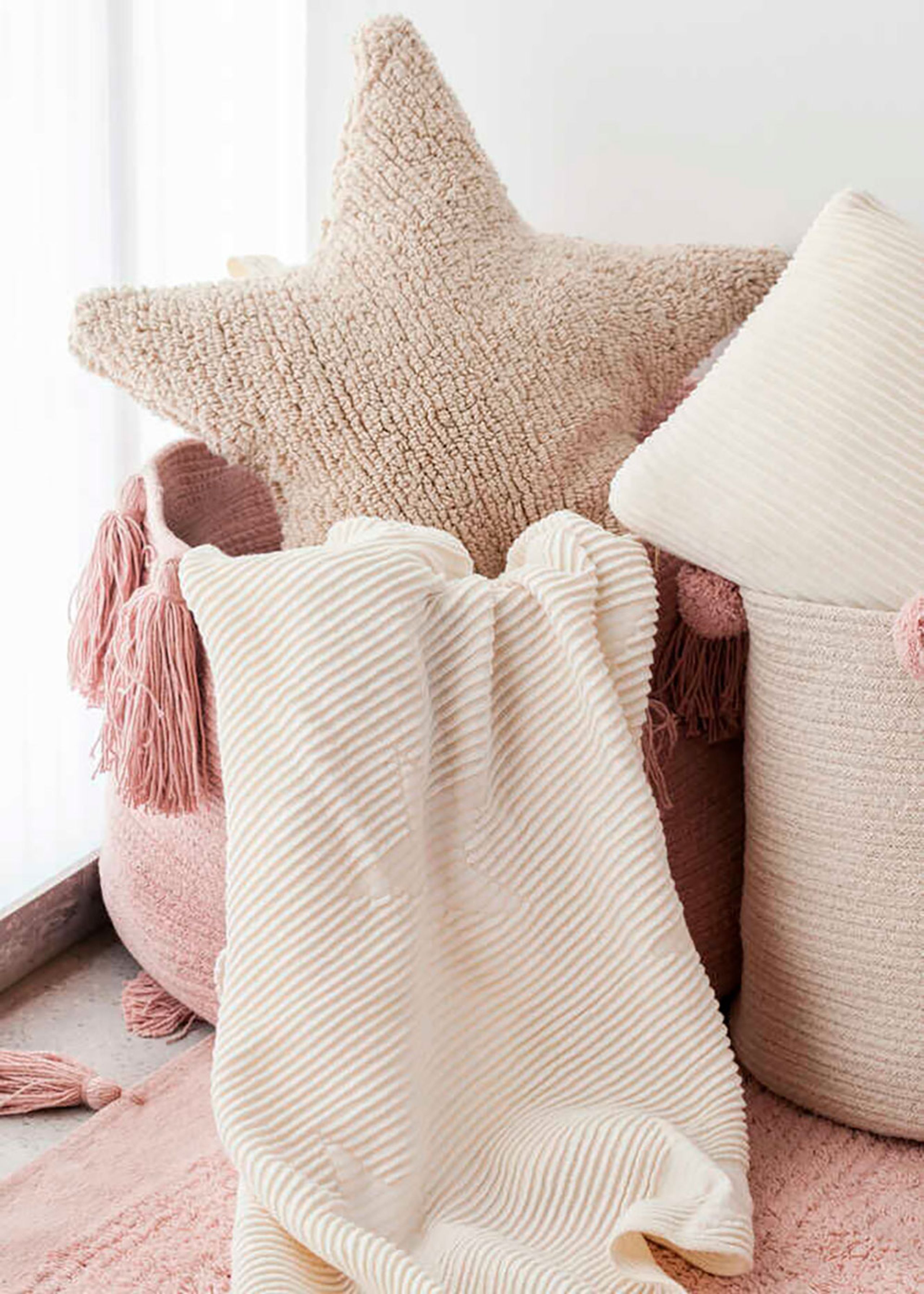 Lorena Canals - Kinderkussen - Washable Cushion Star - Beige