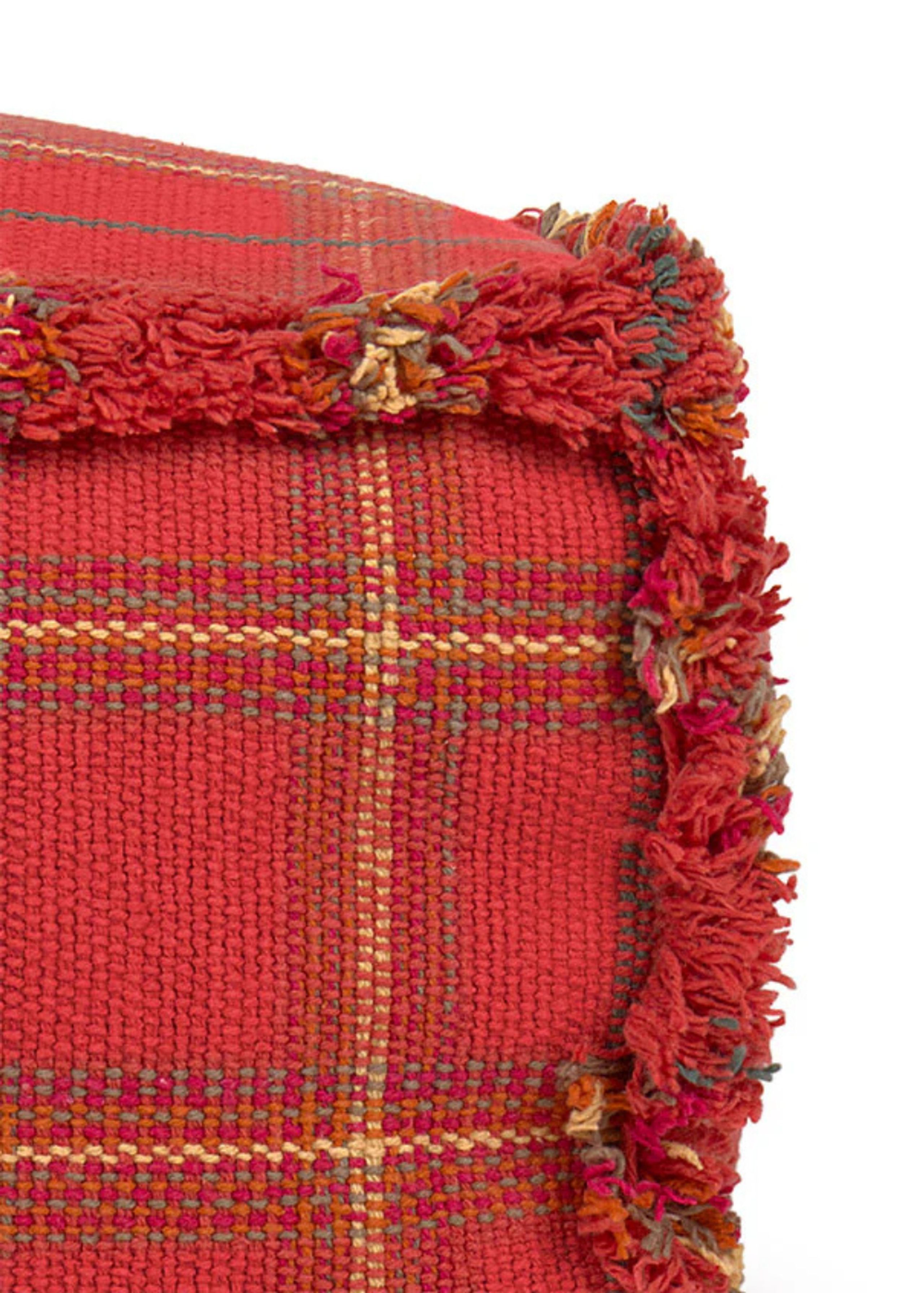 Lorena Canals - Pouf pour enfants - Handloom Pouf - Mapple Red