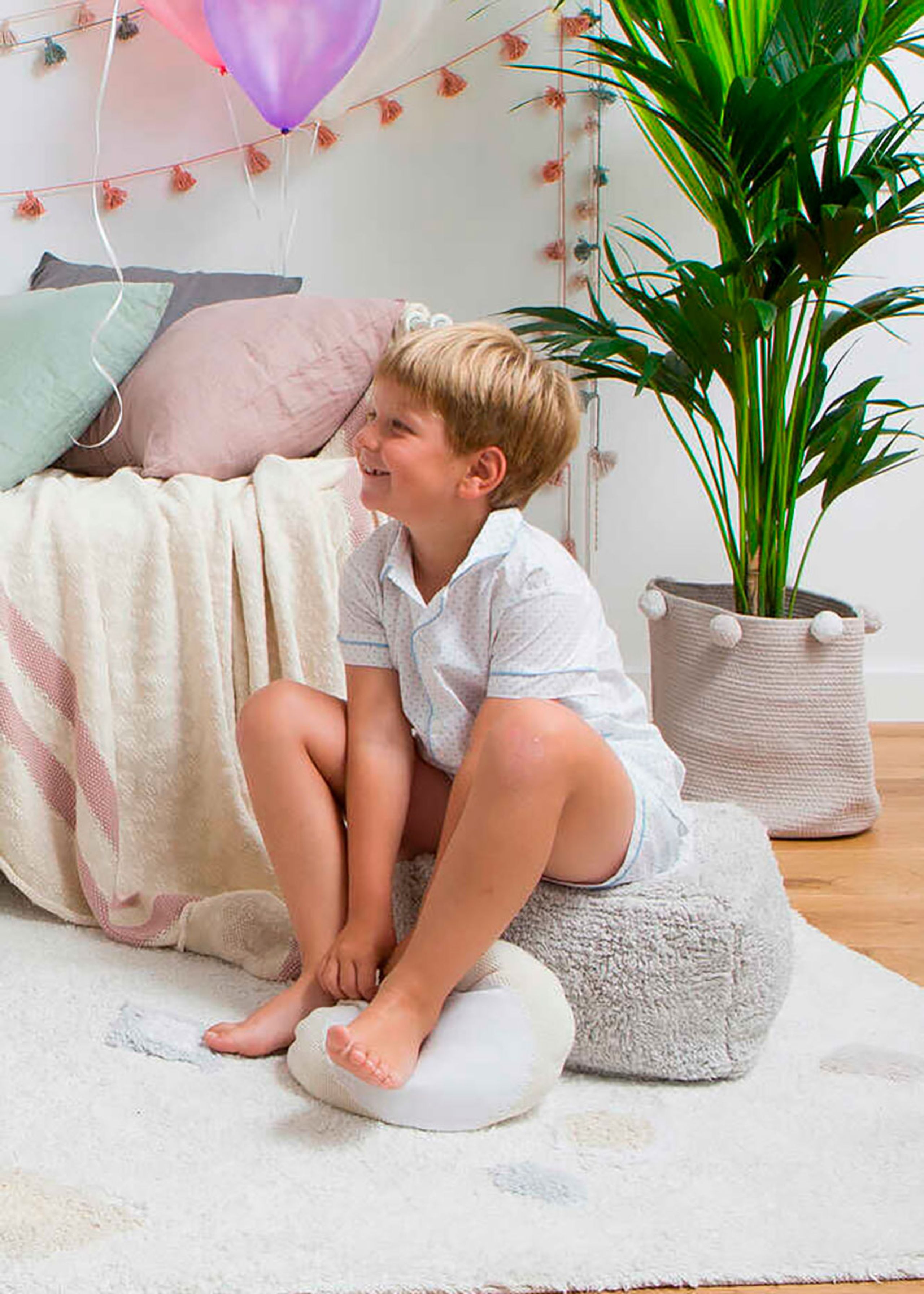 Lorena Canals - Børnepuf - Pouf Marshmallow - Pearl Grey