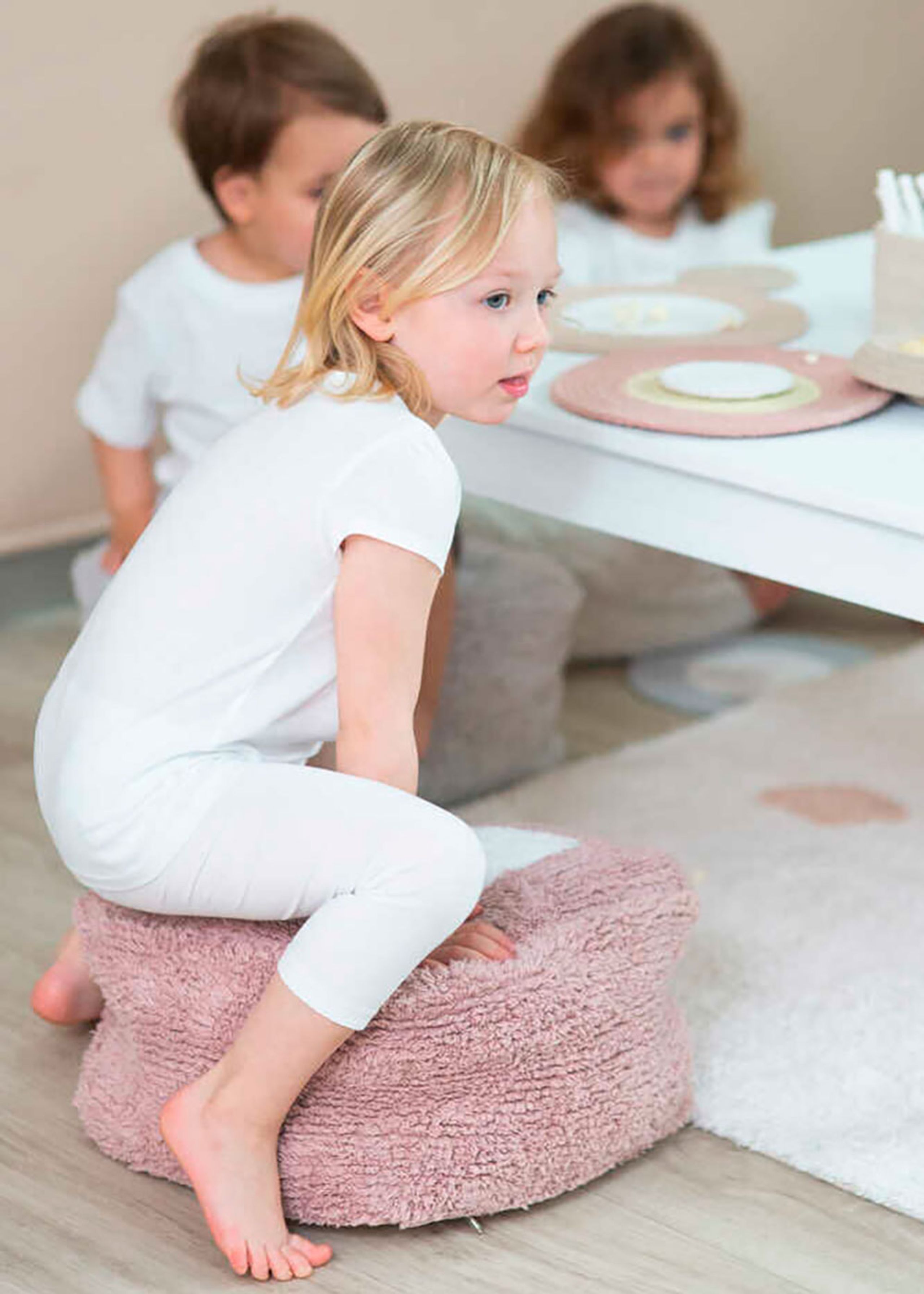 Lorena Canals - Børnepuf - Pouf Marshmallow - Vintage Nude