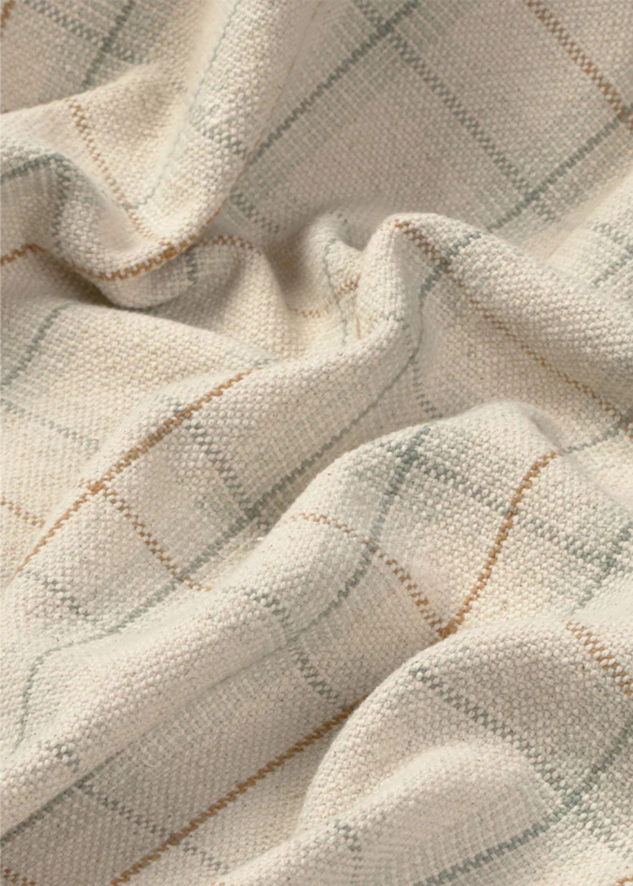 Lorena Canals - Kinderdecke - Handloom Kid Bed Throw Tartan - Blue Sage