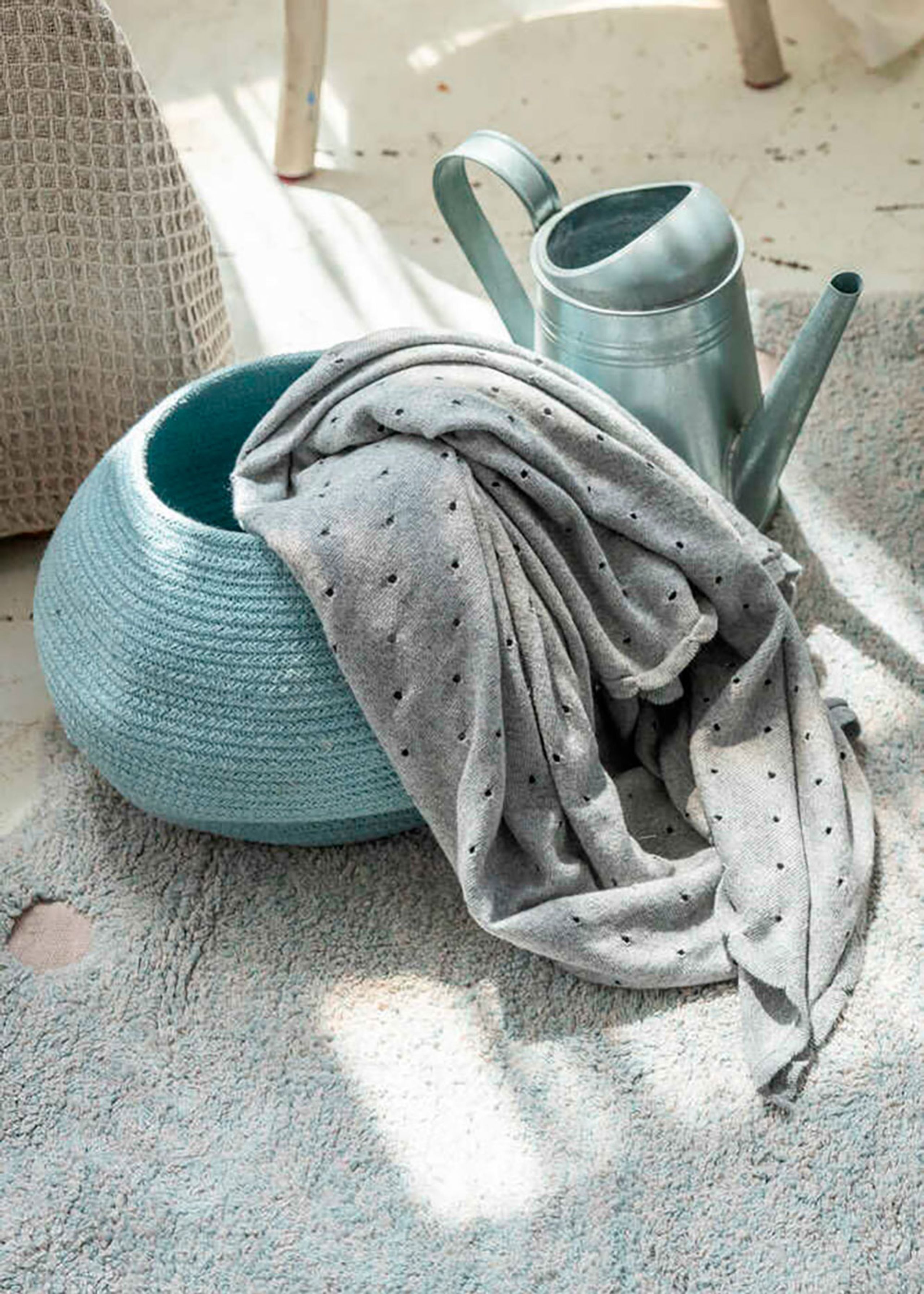 Lorena Canals - Couverture pour enfants - Knitted Baby Blanket - Grey