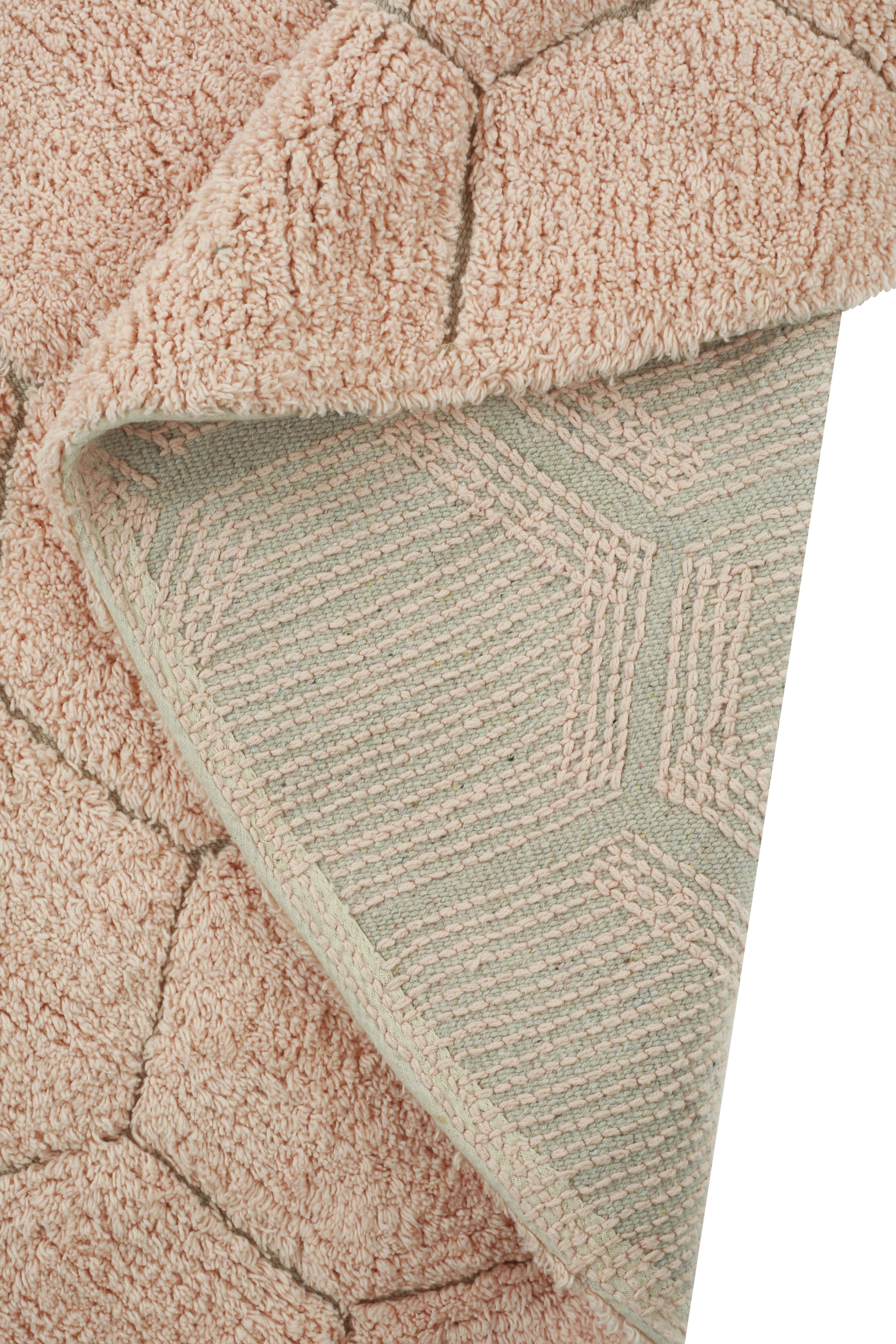 Lorena Canals - Børnetæppe - Rundt tæppe honeycomb - Rose