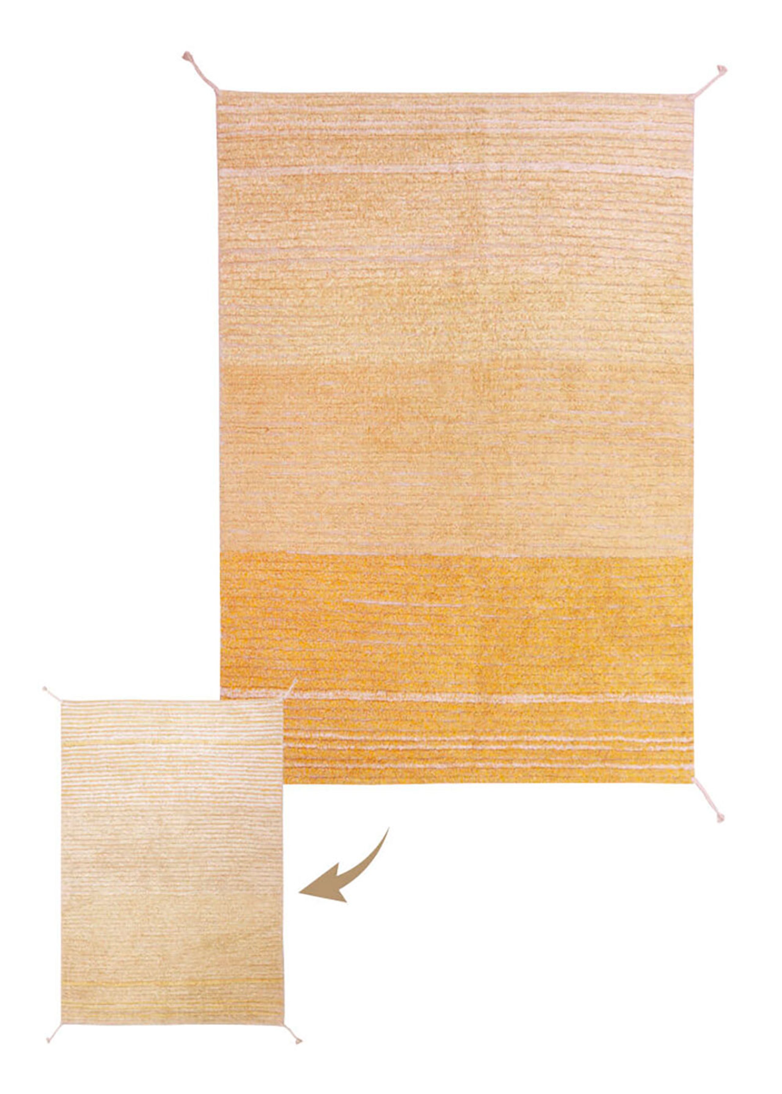 Lorena Canals - Rug - Reversible Rug Twin Amber - Amber