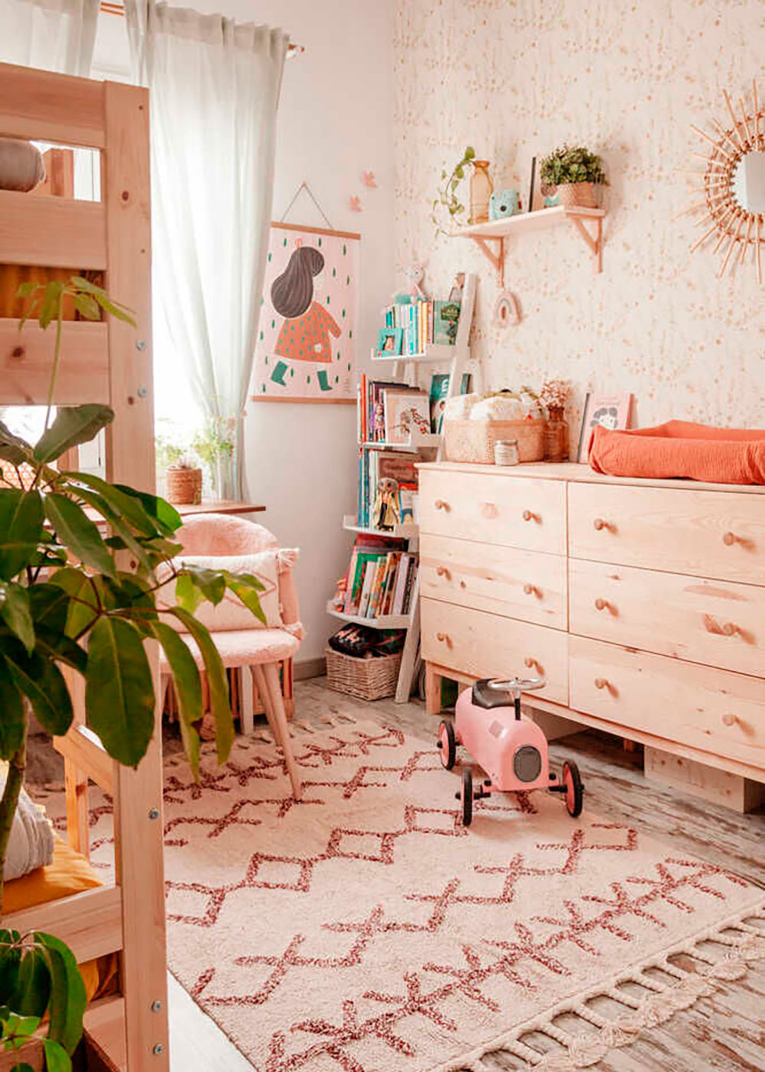 Lorena Canals - Teppich - Washable Bereber Burgundy - Burgundy