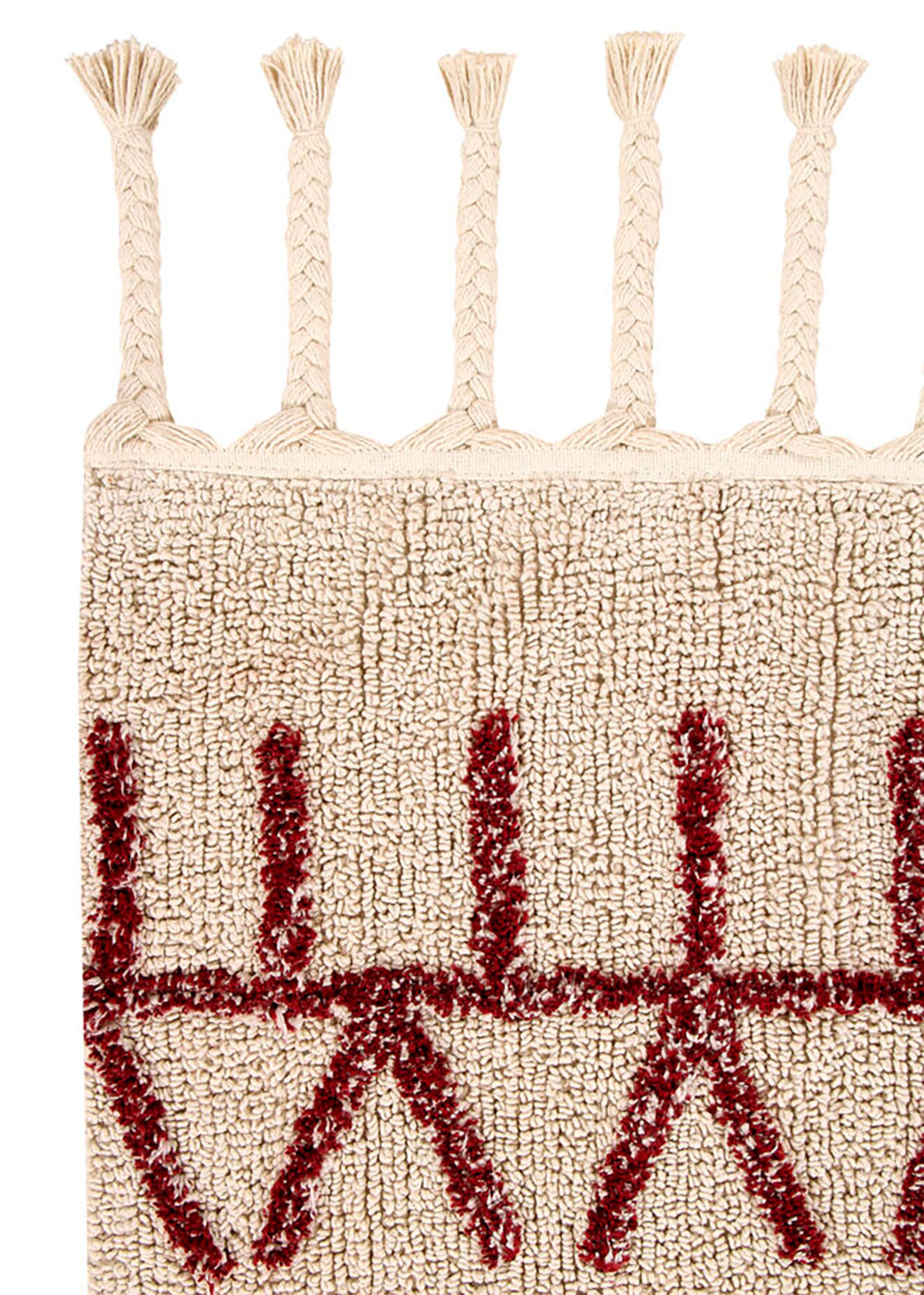 Lorena Canals - Teppich - Washable Bereber Burgundy - Burgundy