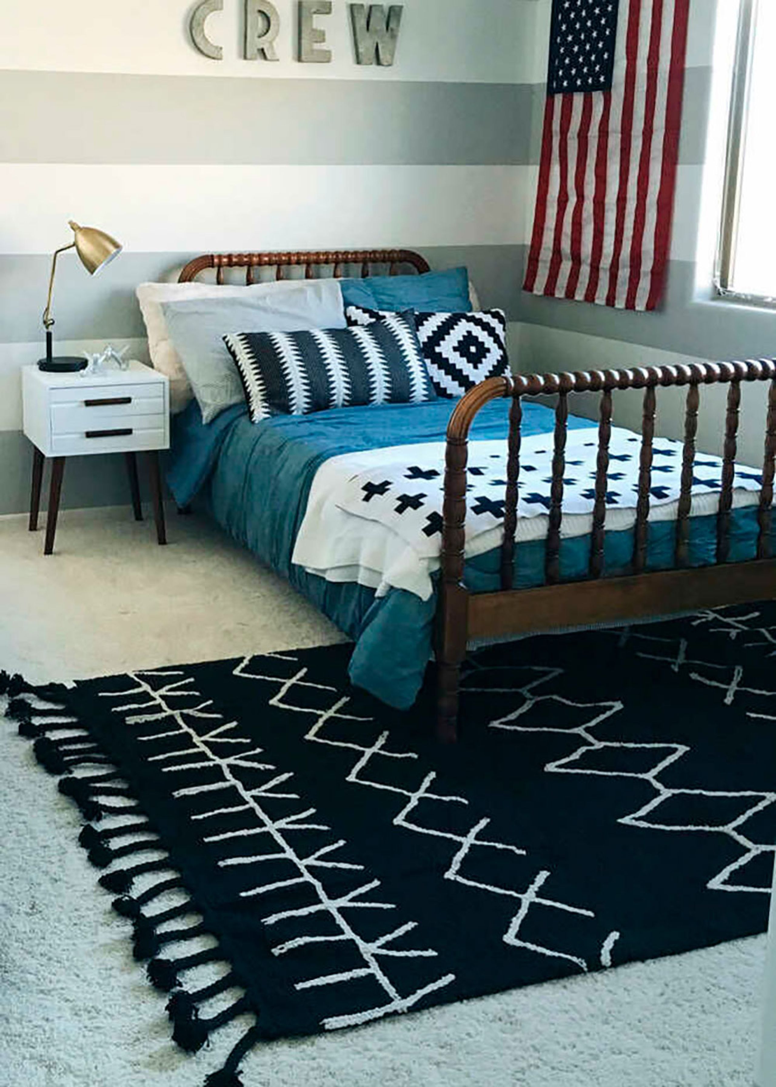 Lorena Canals - Tapijt - Washable Rug Bereber Black - Black