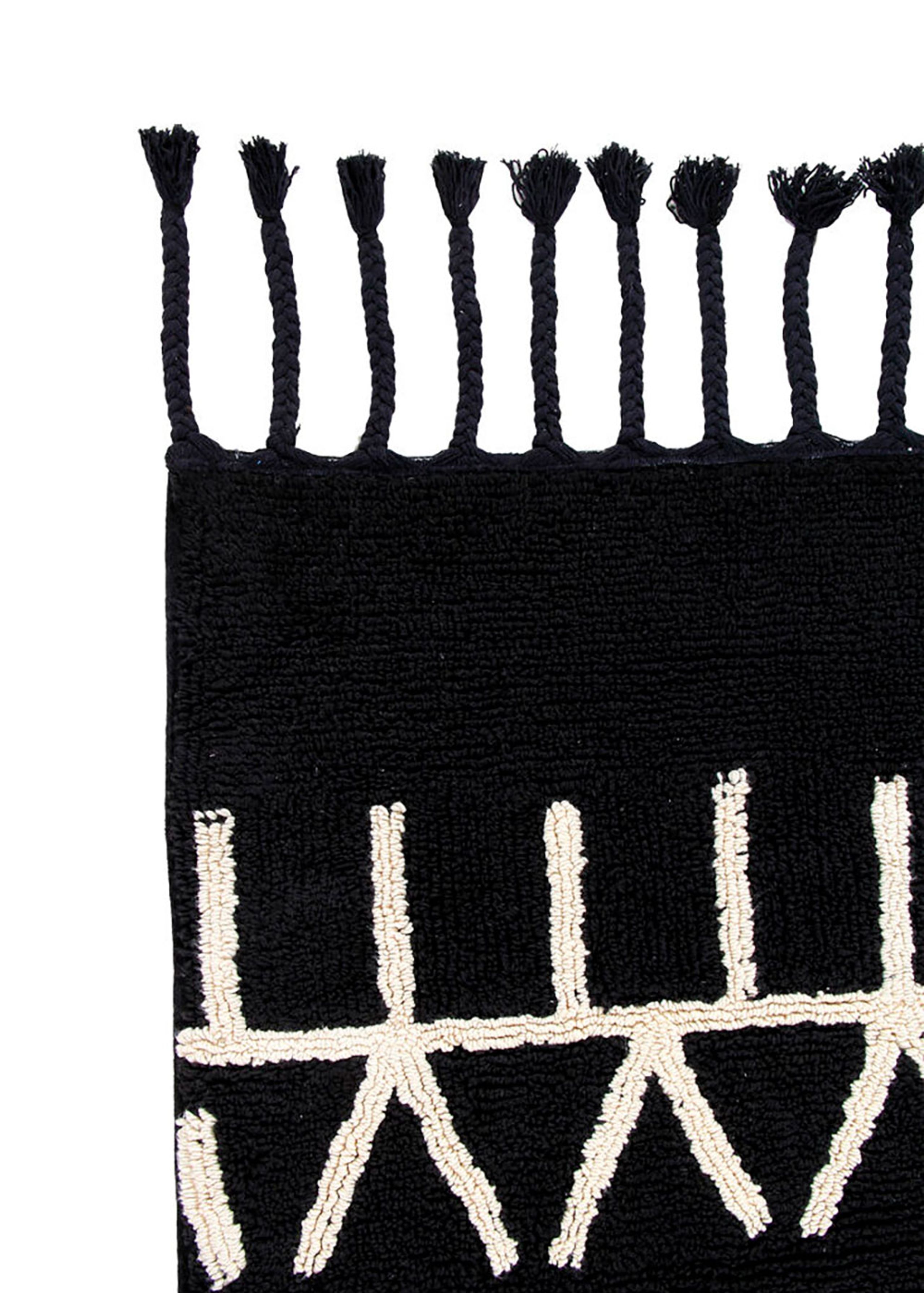 Lorena Canals - Tapijt - Washable Rug Bereber Black - Black