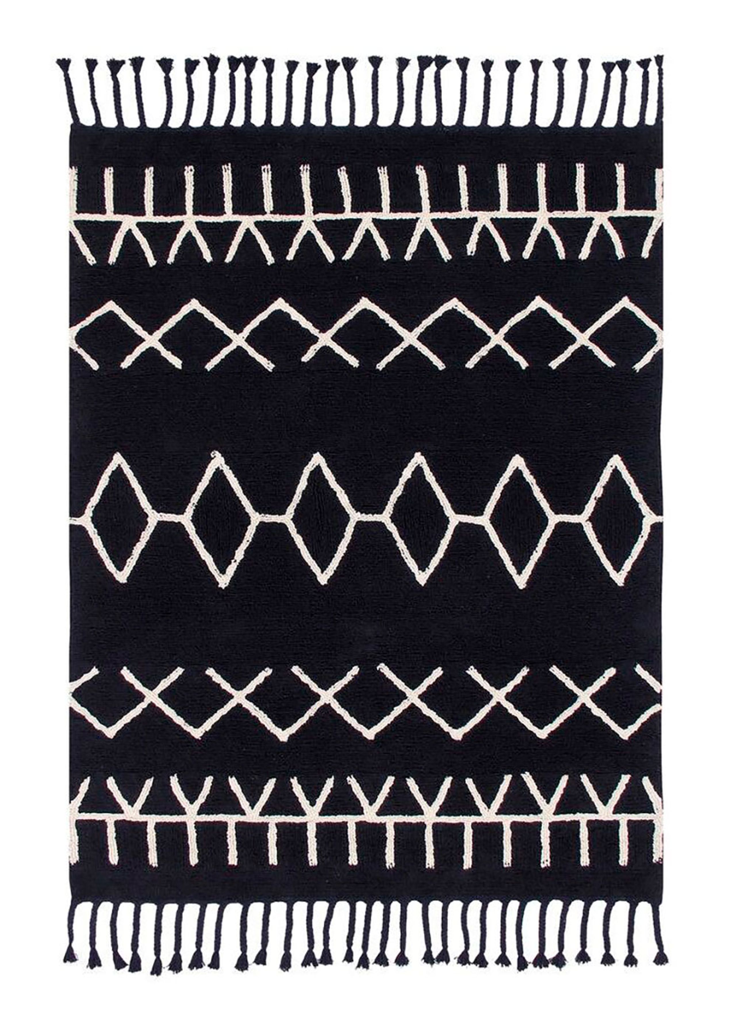 Lorena Canals - Tapijt - Washable Rug Bereber Black - Black
