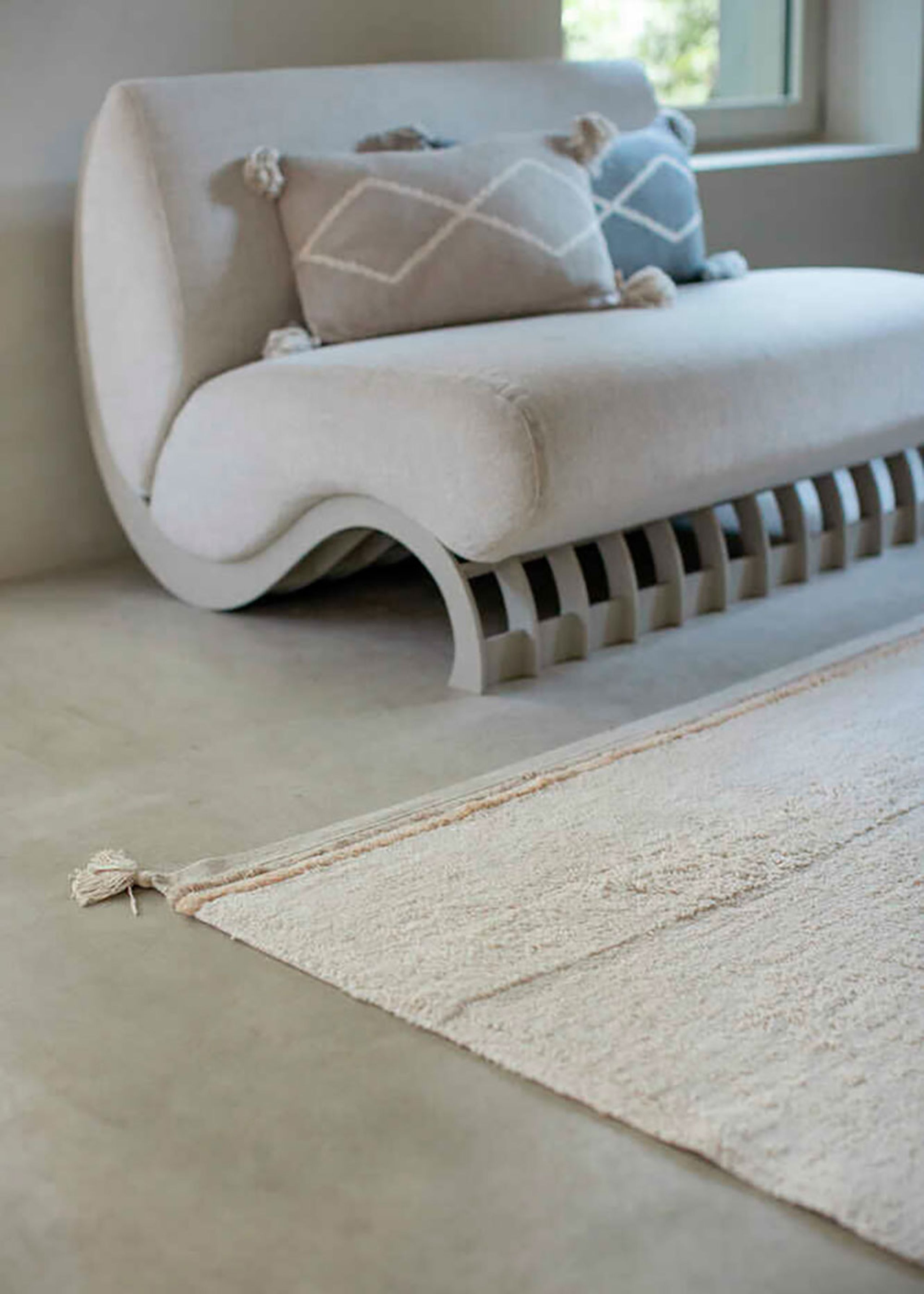 Lorena Canals - Teppich - Washable Rug Bloom - Natural - X-Small